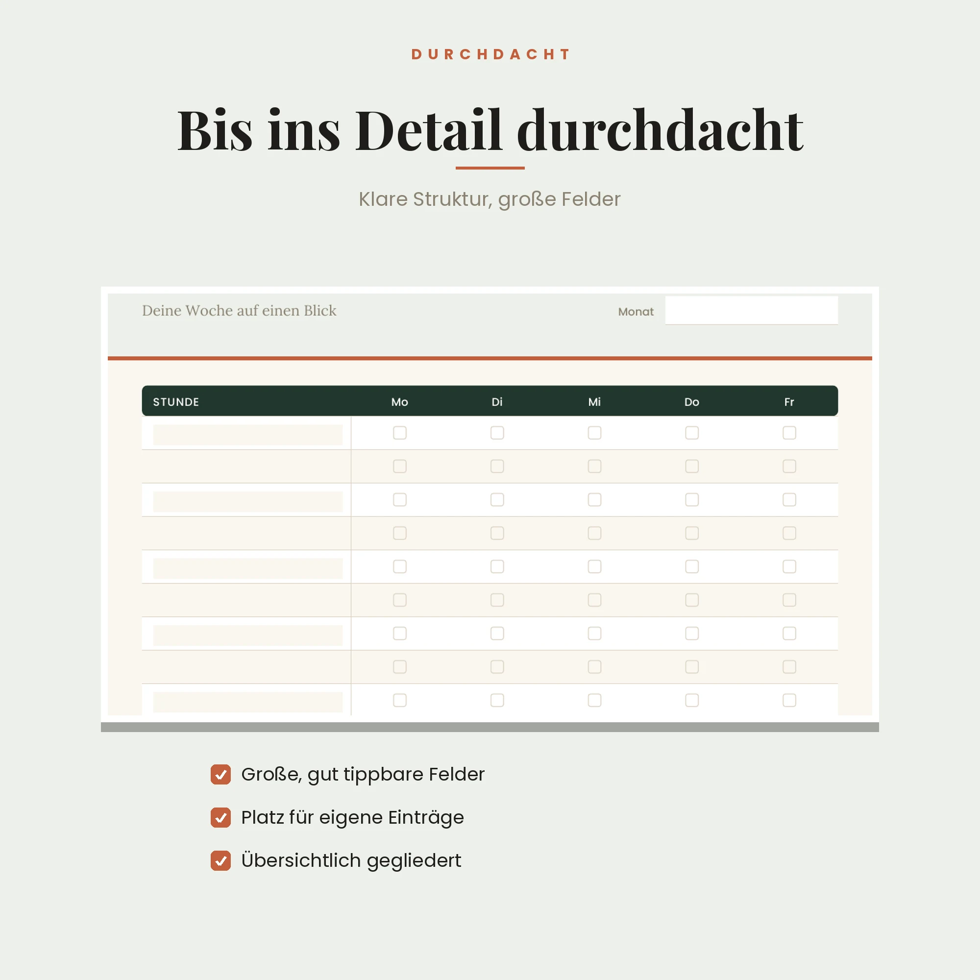 Lernplaner – Detailansicht