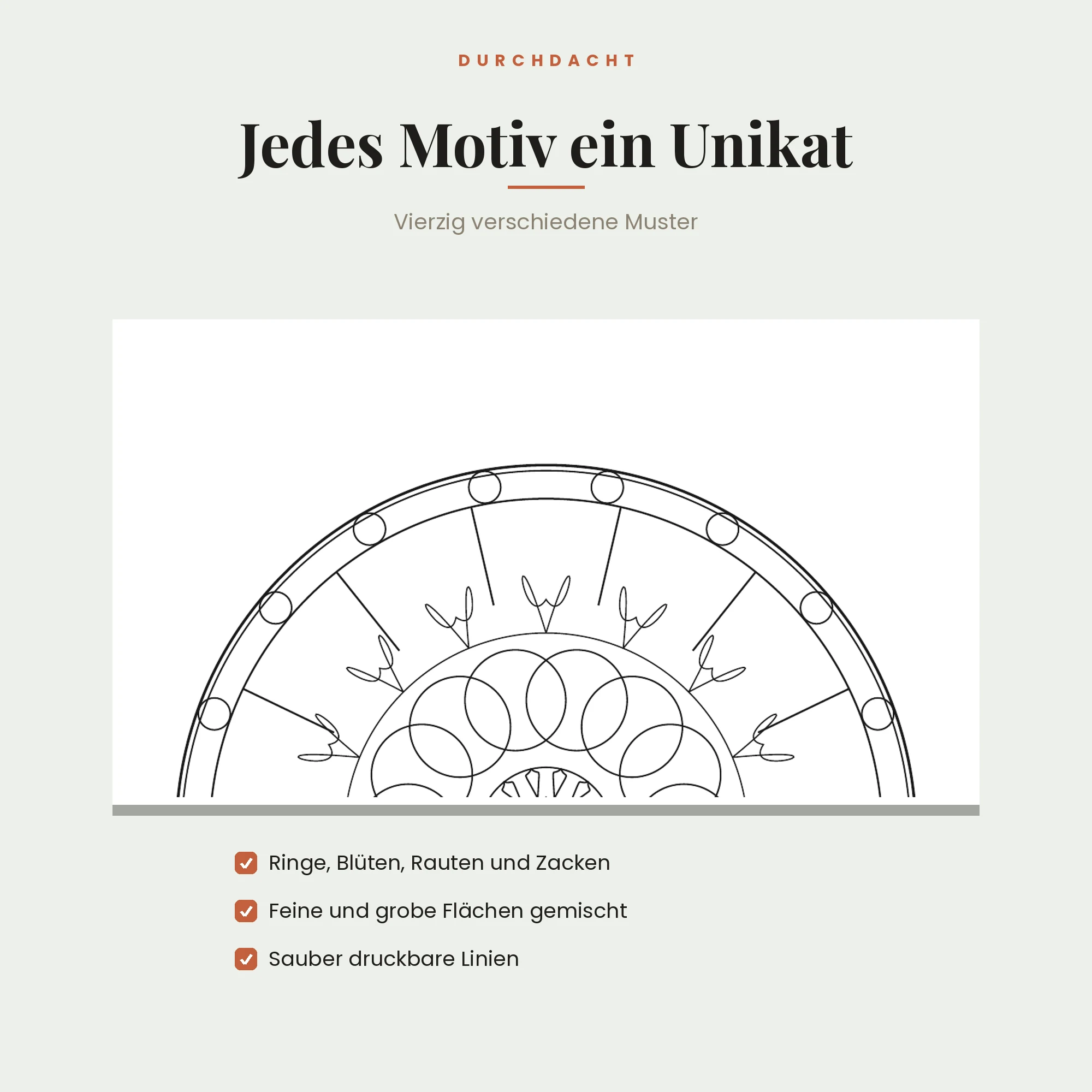 Mandala-Malbuch Band 2 – Detailansicht