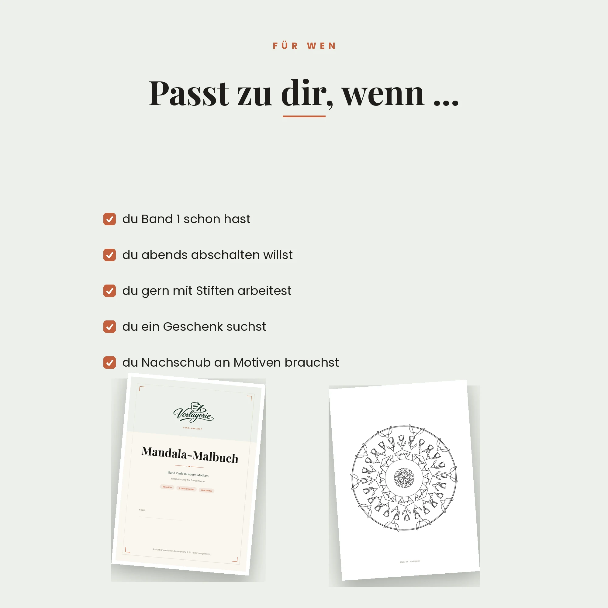 Mandala-Malbuch Band 2 – für wen es passt