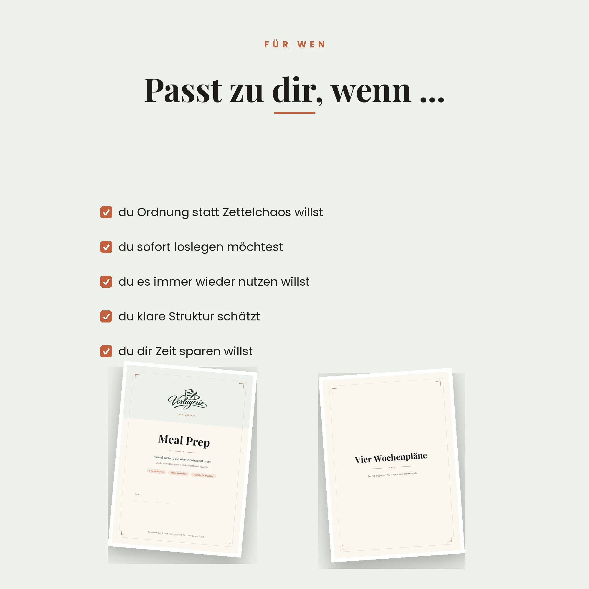 Meal-Prep-Guide mit 4 Wochenplänen – für wen die Vorlage passt