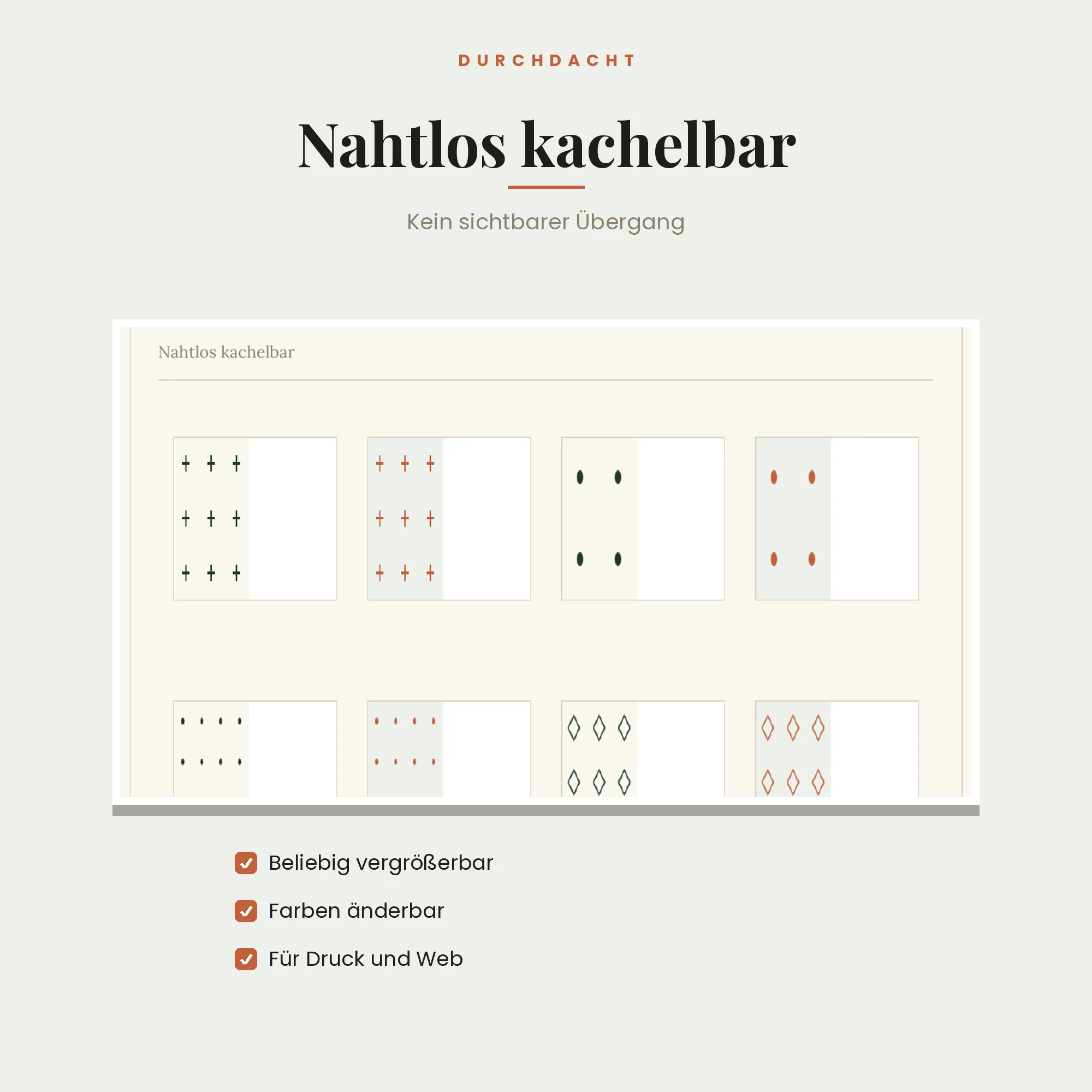 Nahtlose Muster – Detailansicht