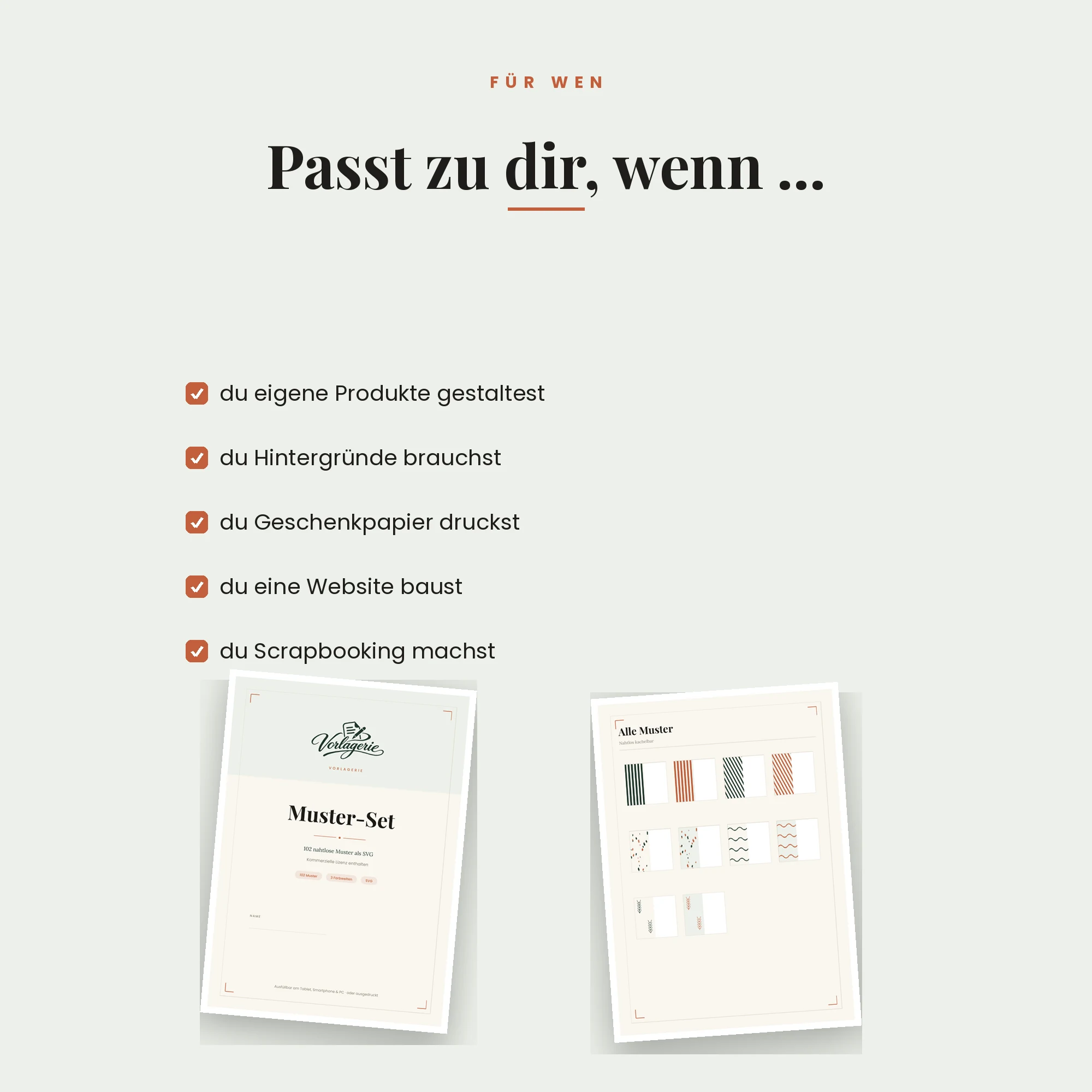 Nahtlose Muster – für wen es passt