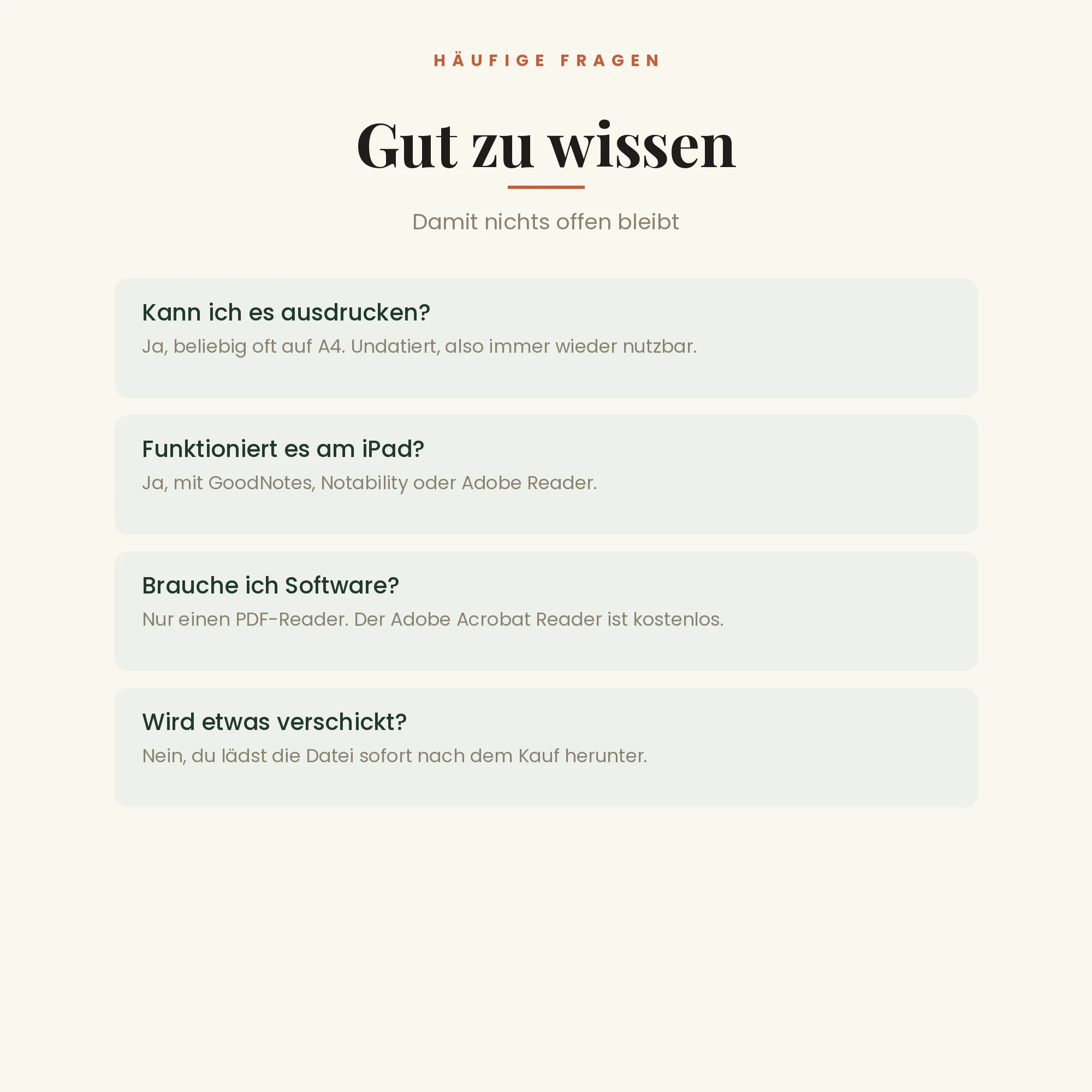 Nachlassordner – häufige Fragen