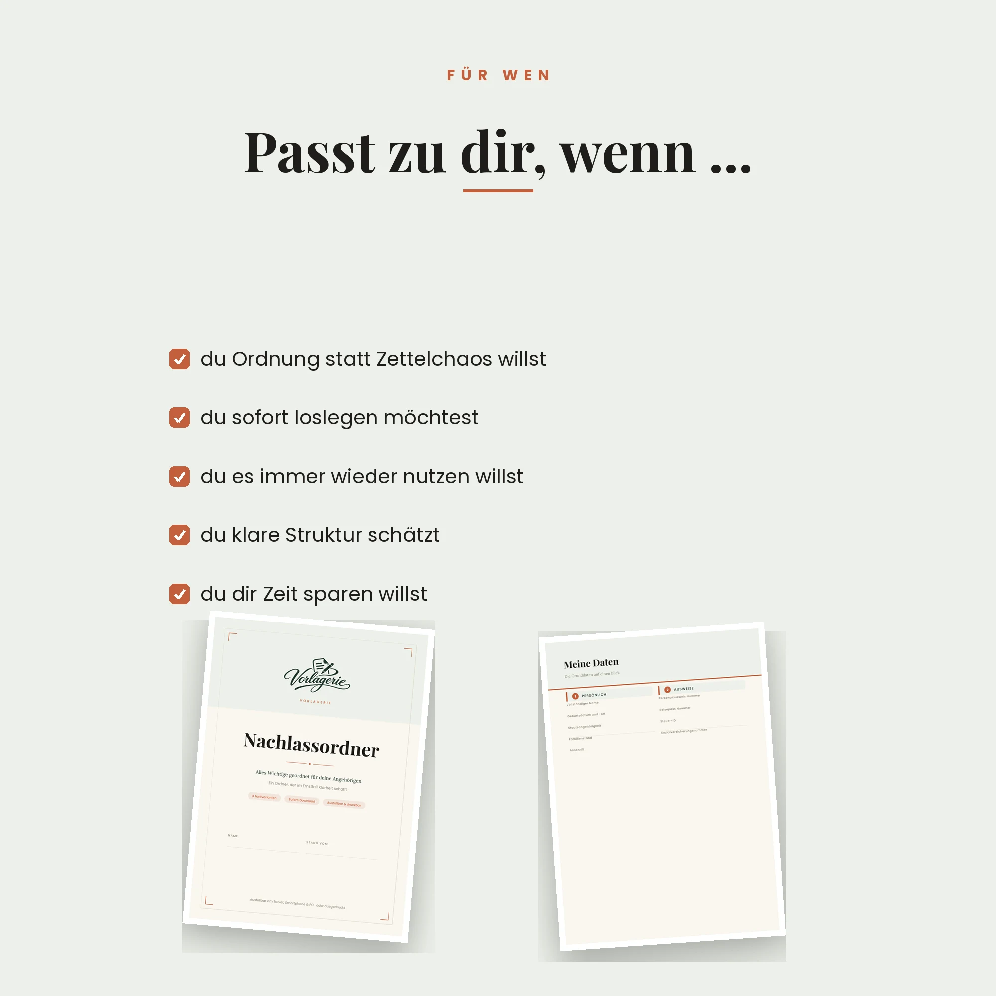 Nachlassordner – für wen die Vorlage passt