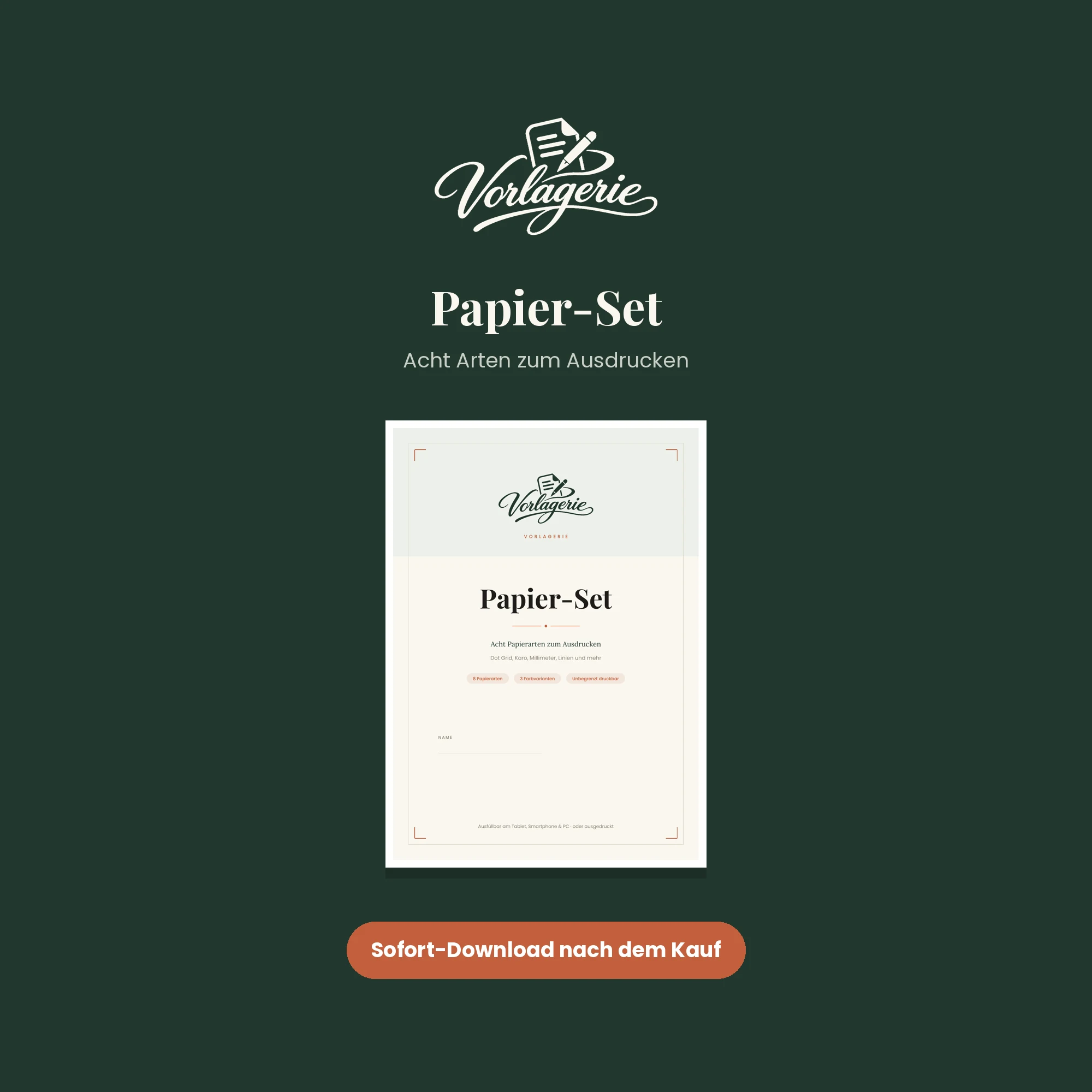 Papier-Set – Vorlagerie