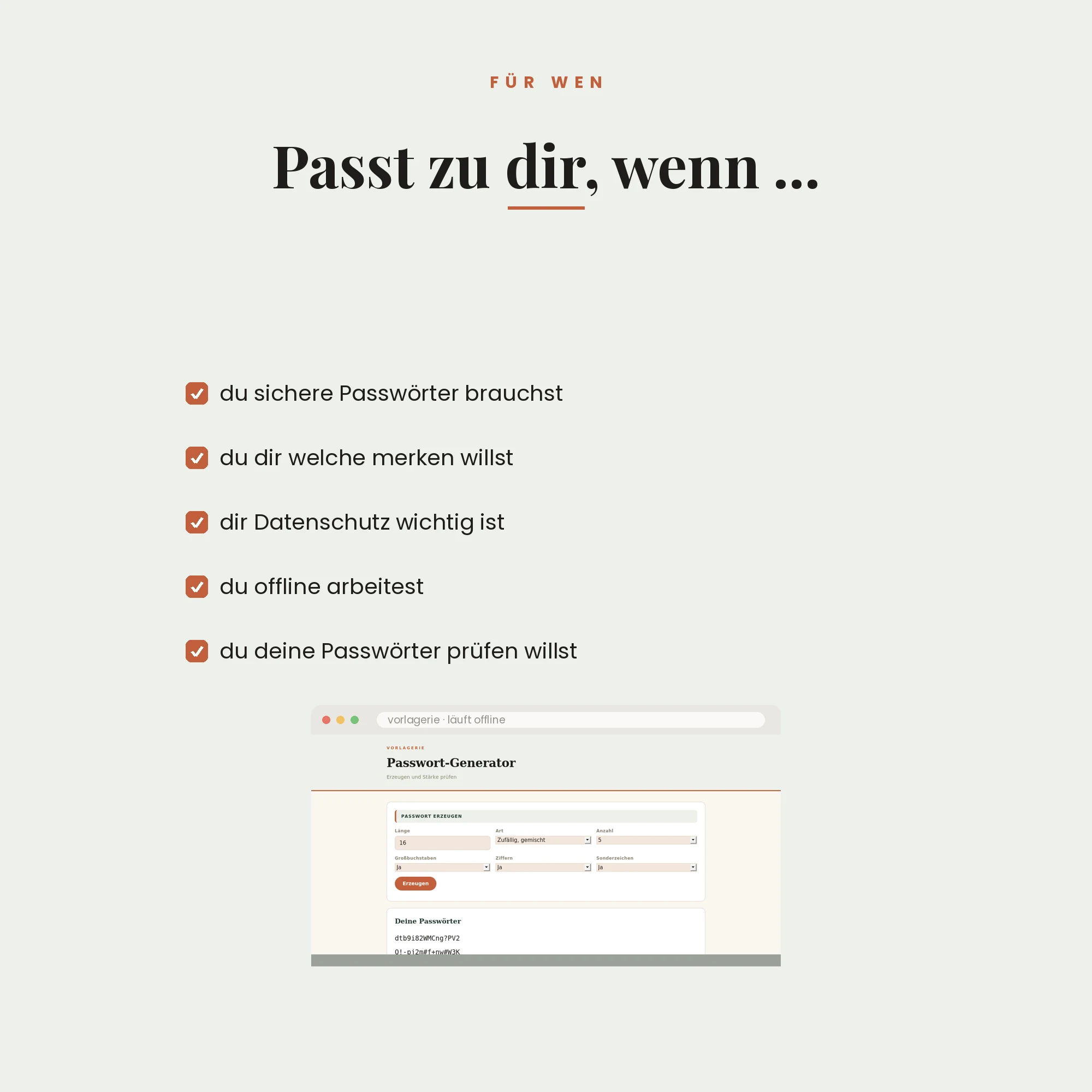Passwort-Generator – für wen es passt