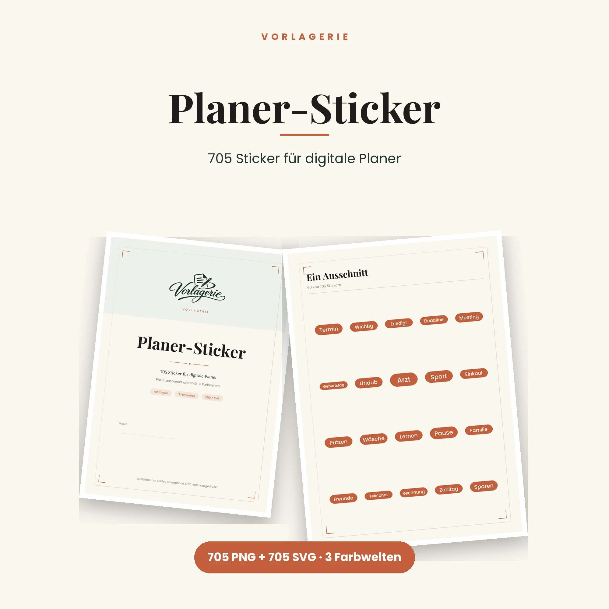 Planer-Sticker Megapack – Titelbild