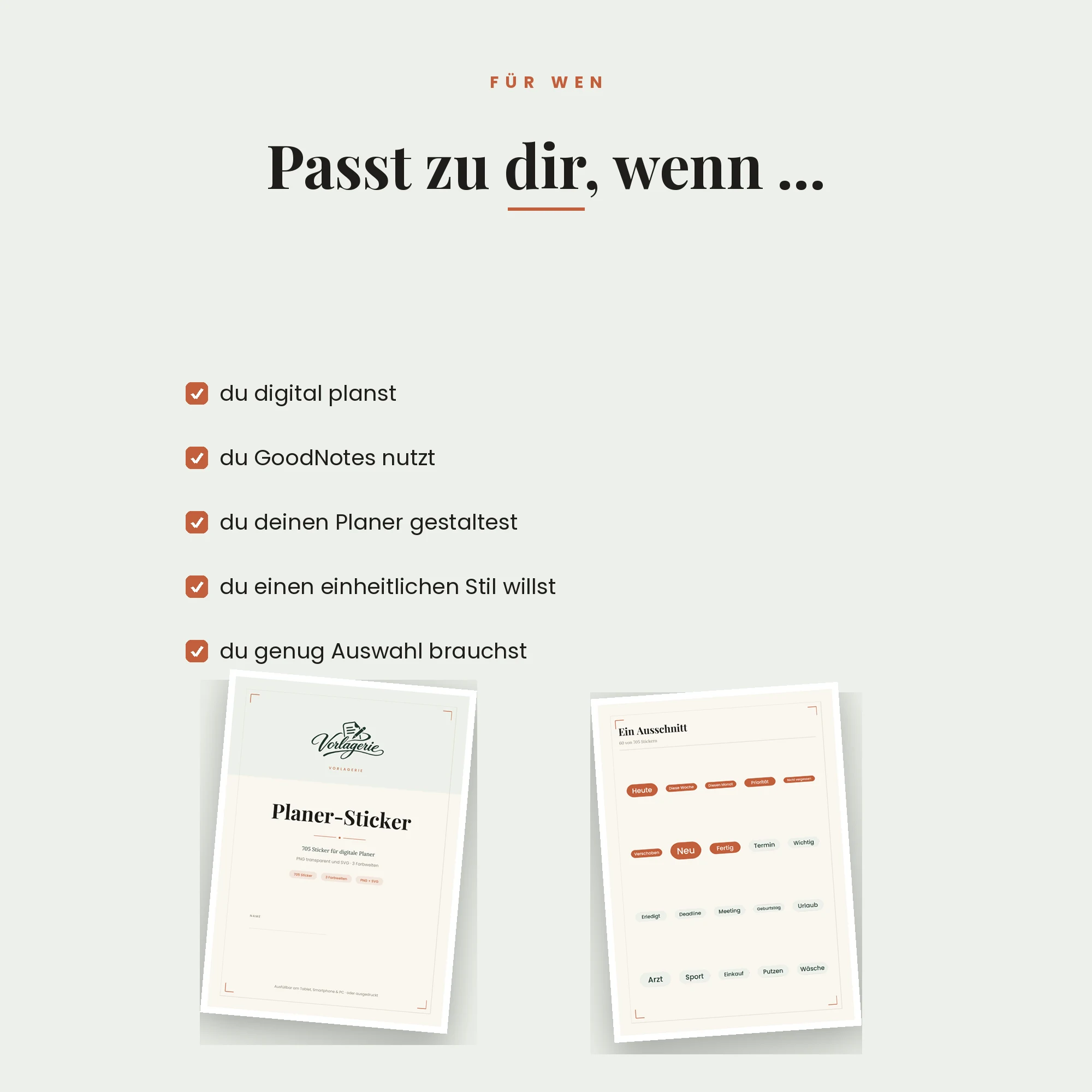 Planer-Sticker Megapack – für wen es passt