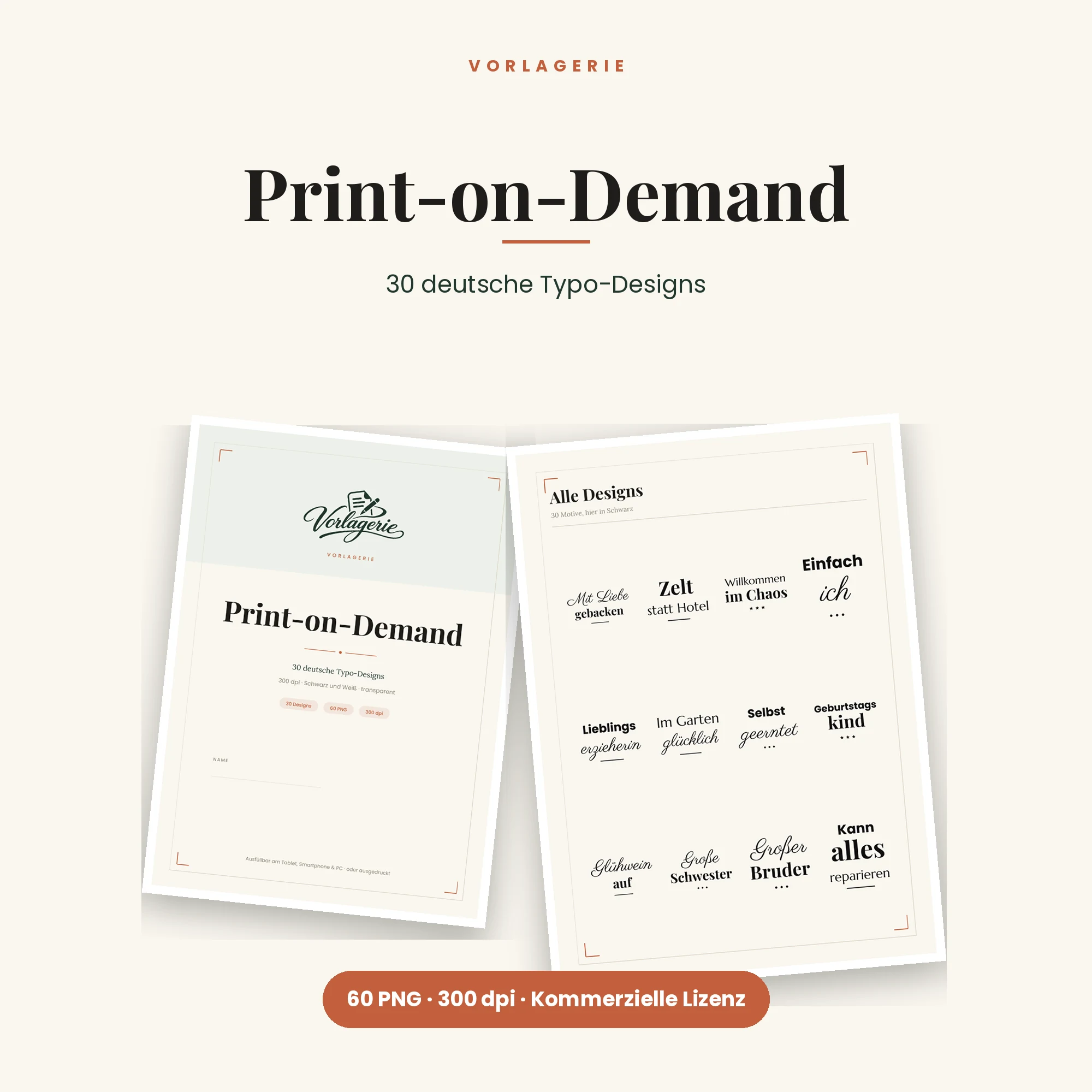 Print-on-Demand-Designs – Titelbild