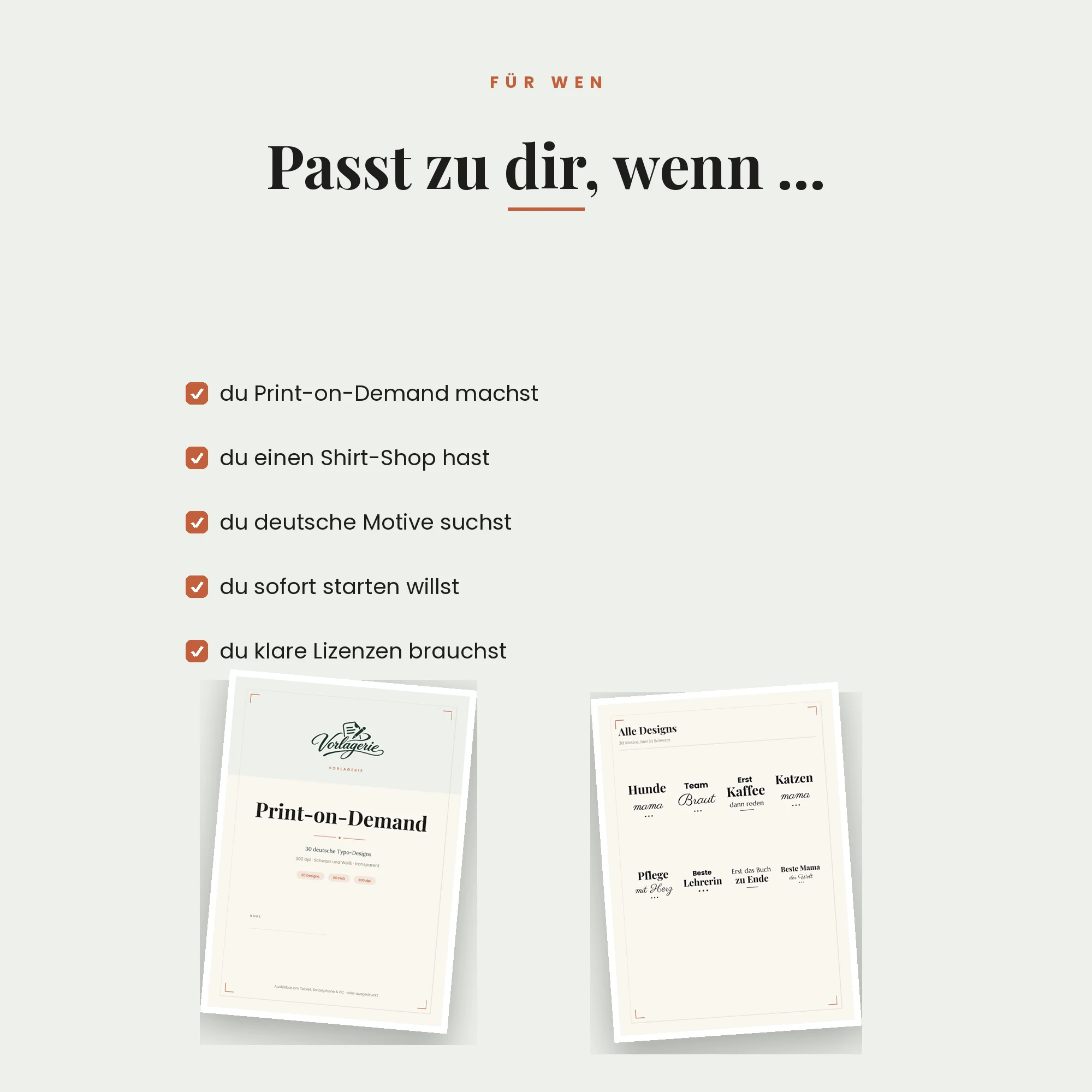 Print-on-Demand-Designs – für wen es passt
