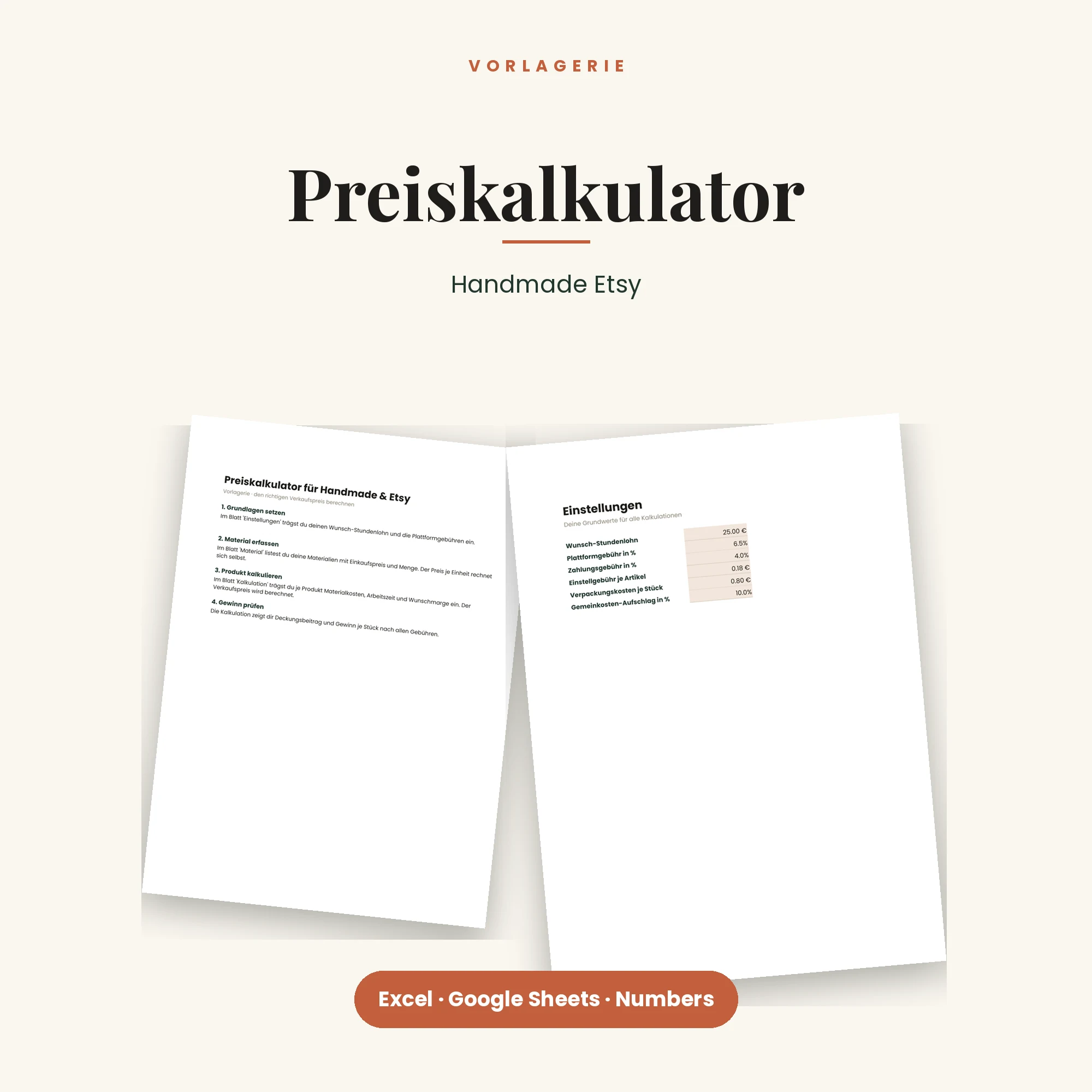 Preiskalkulator für Handmade & Etsy – Titelbild