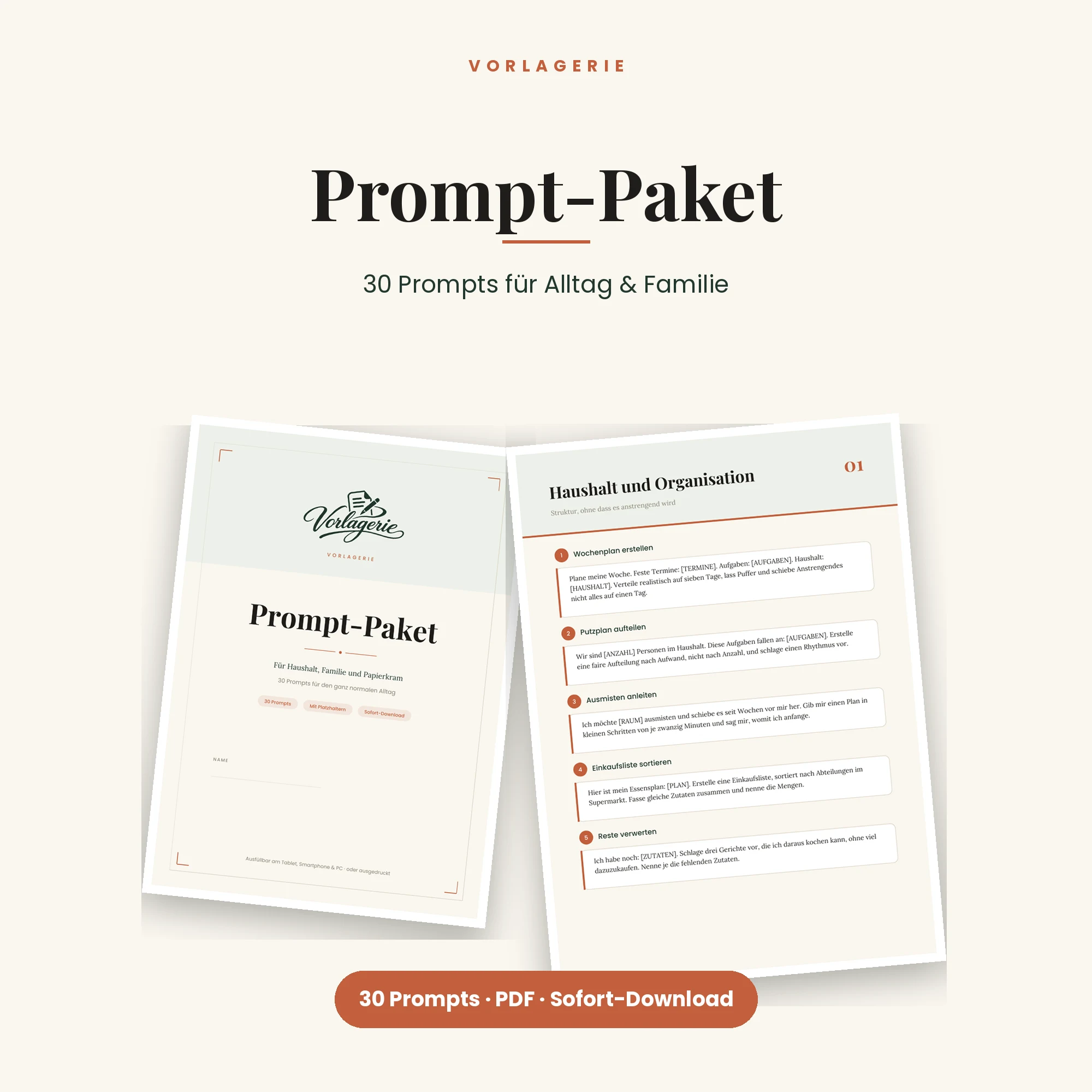 Prompt-Paket Alltag & Familie – Titelbild