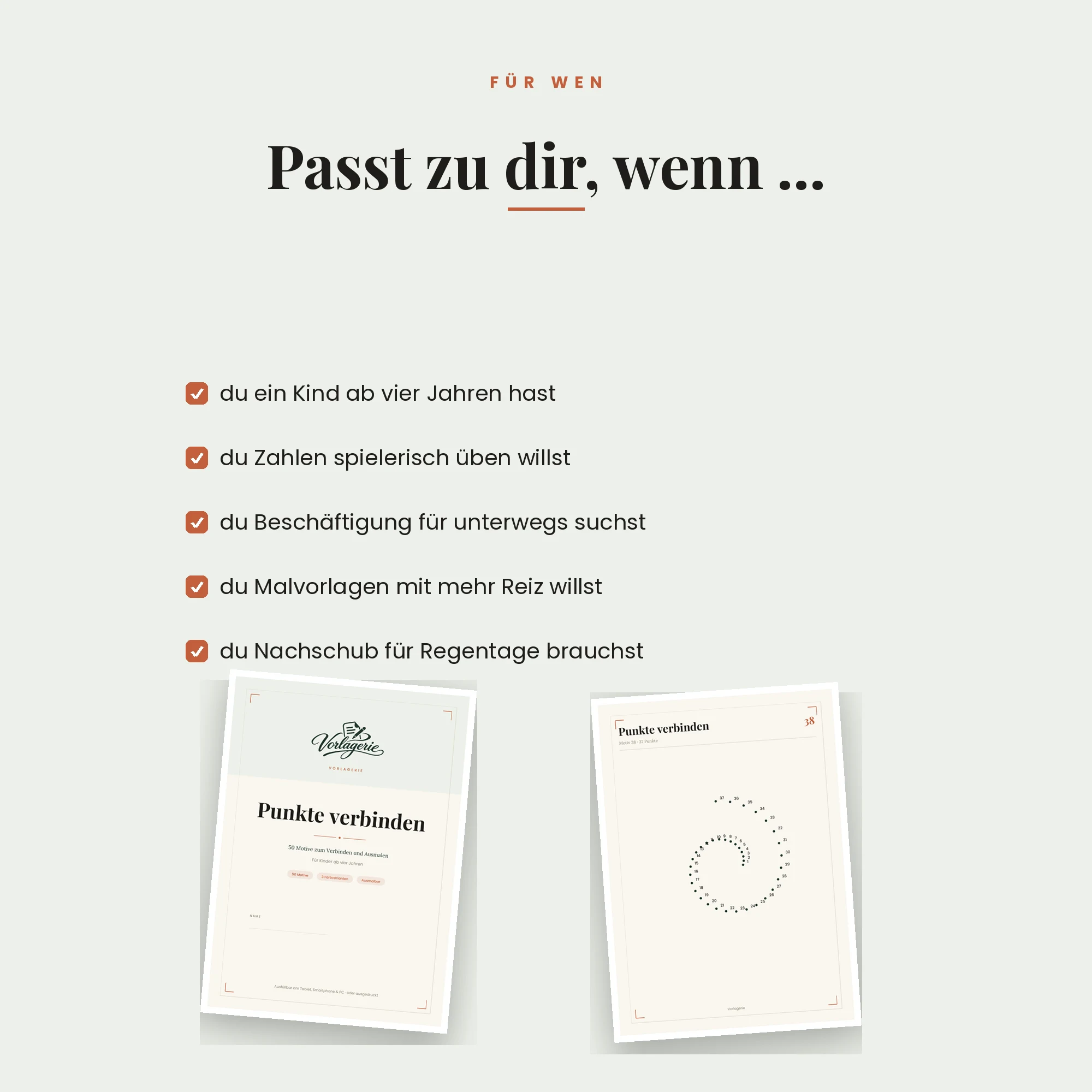 Punkte verbinden – für wen es passt