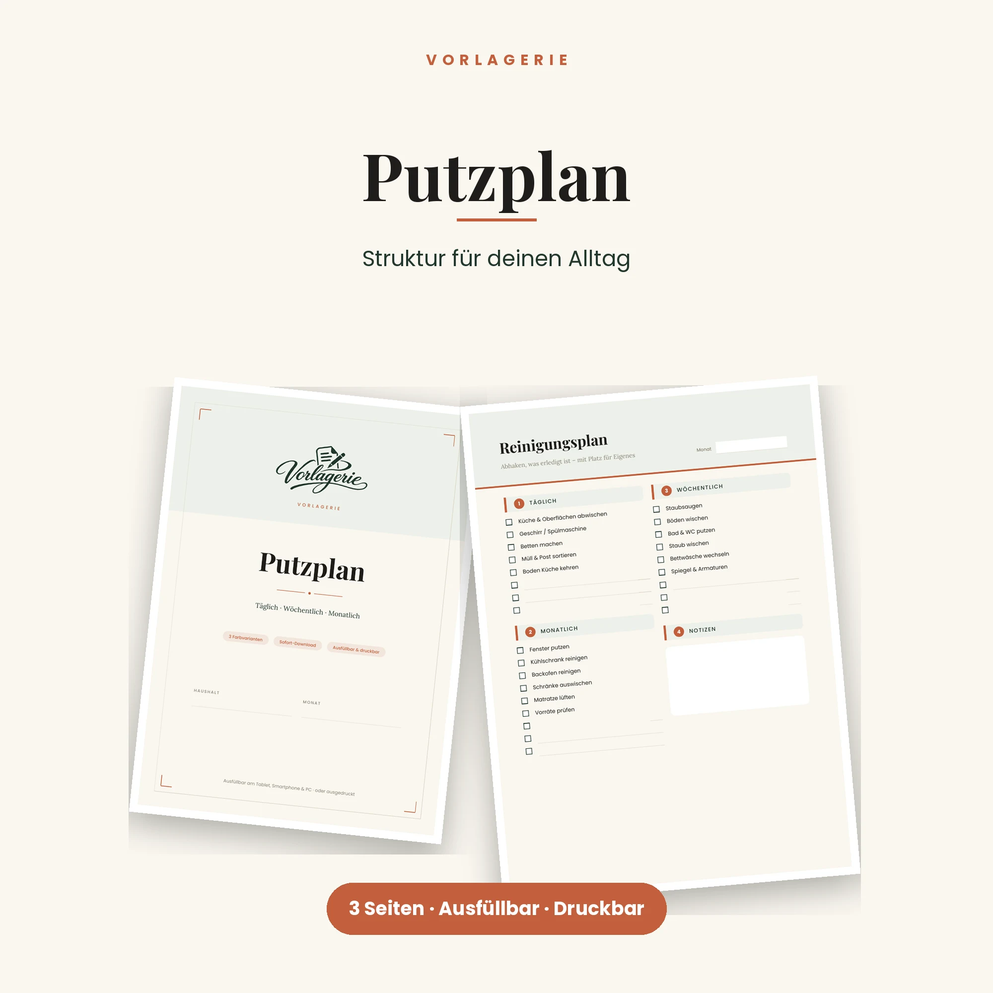 Putzplan – Titelbild