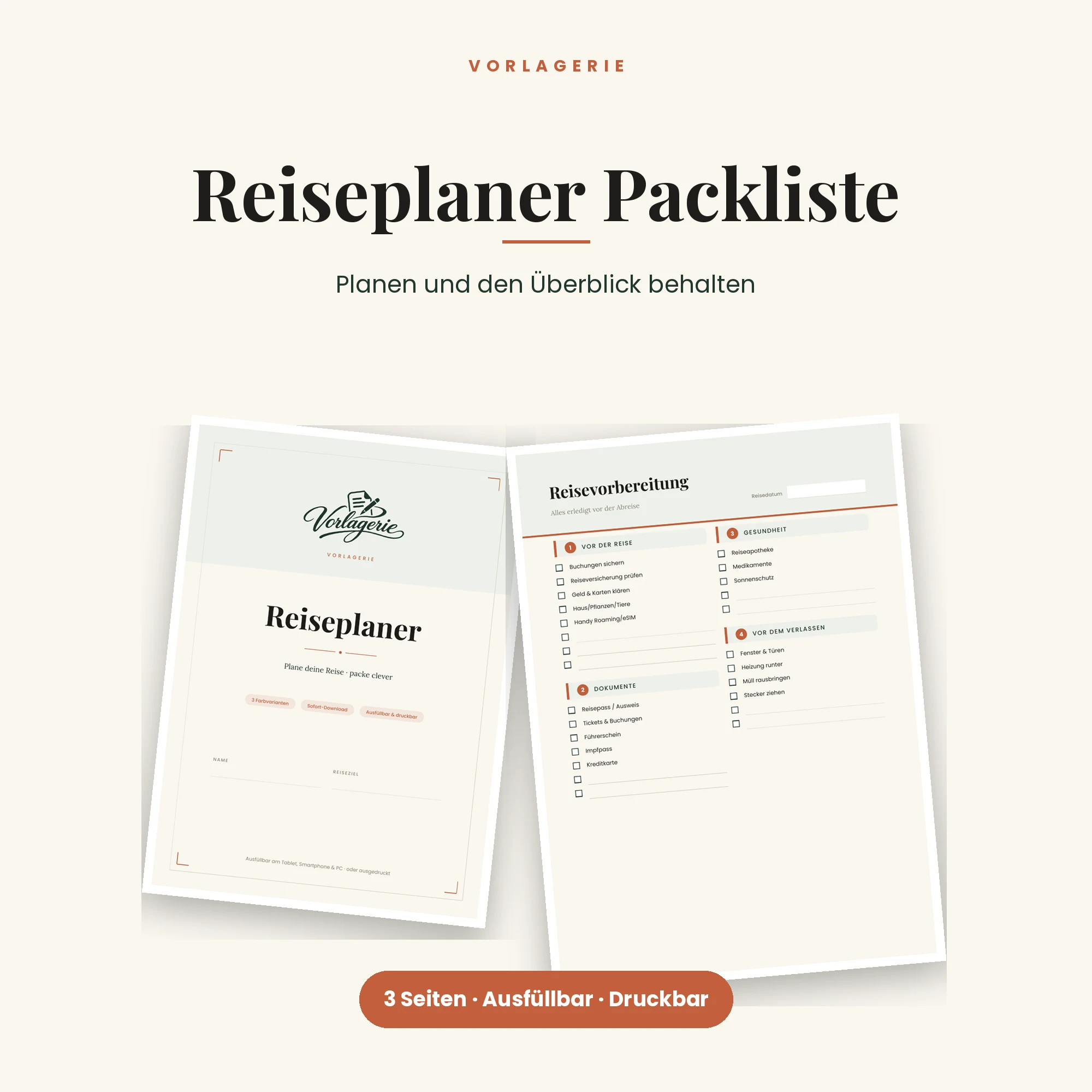 Reiseplaner – Titelbild