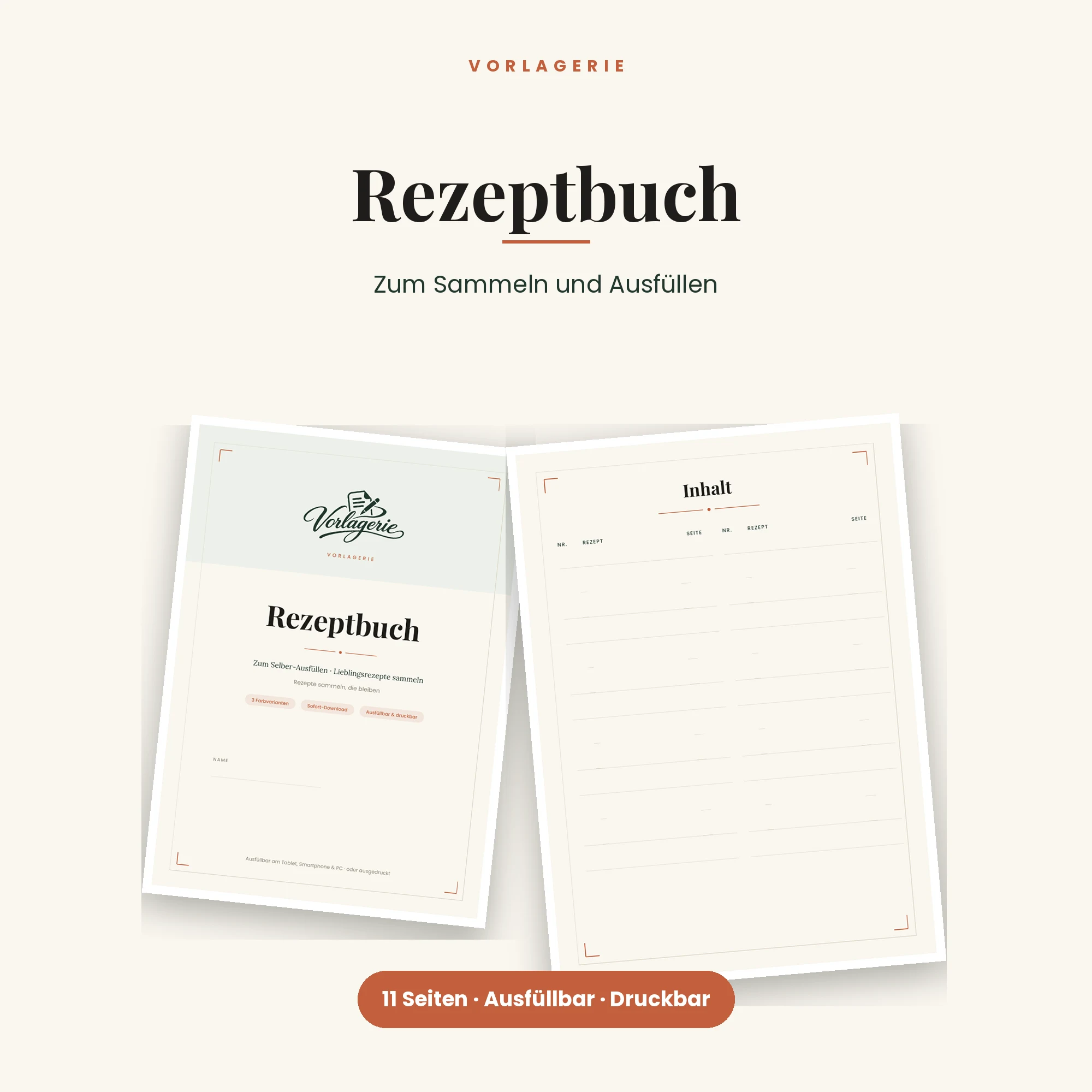 Rezeptbuch – Titelbild