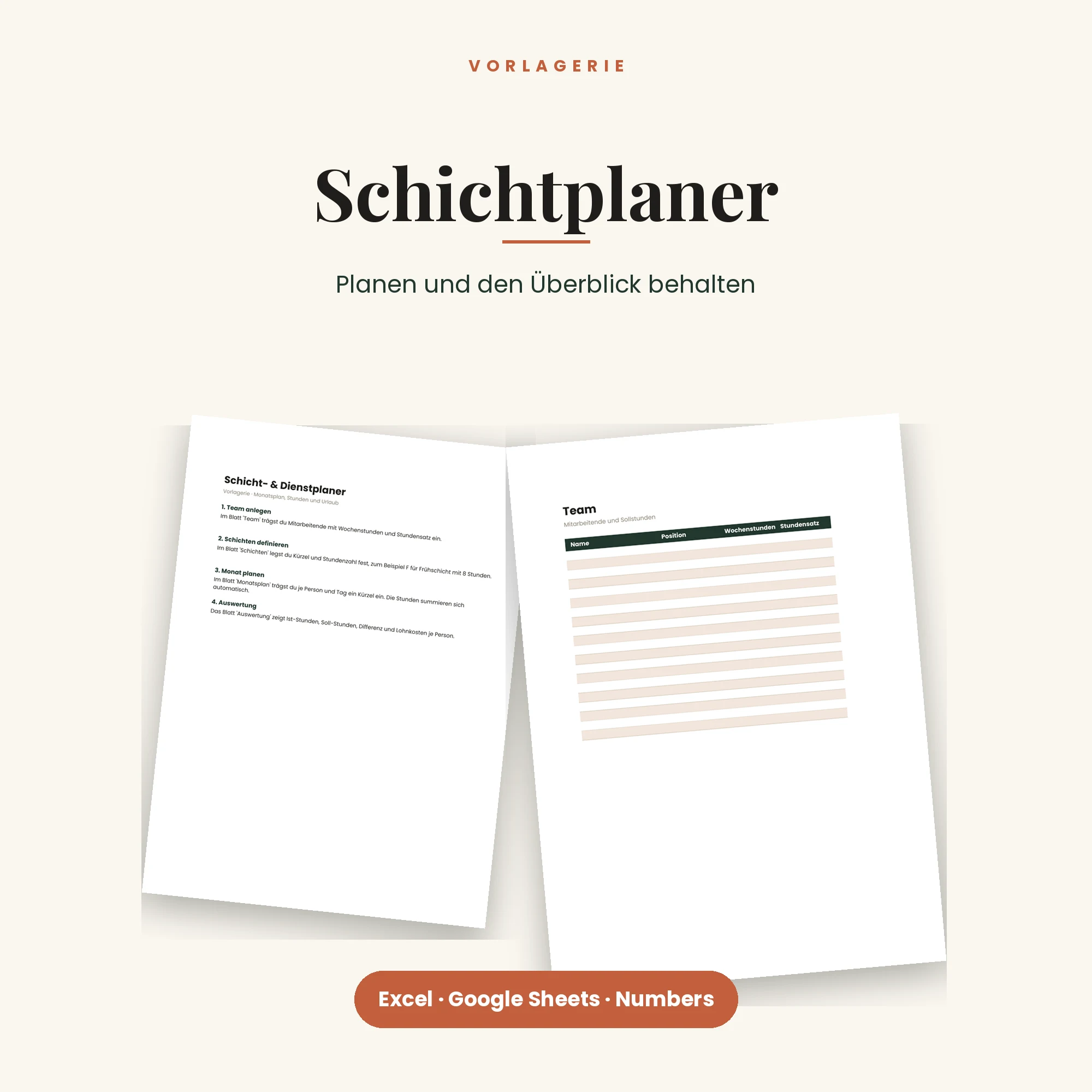 Schichtplaner & Dienstplan – Titelbild