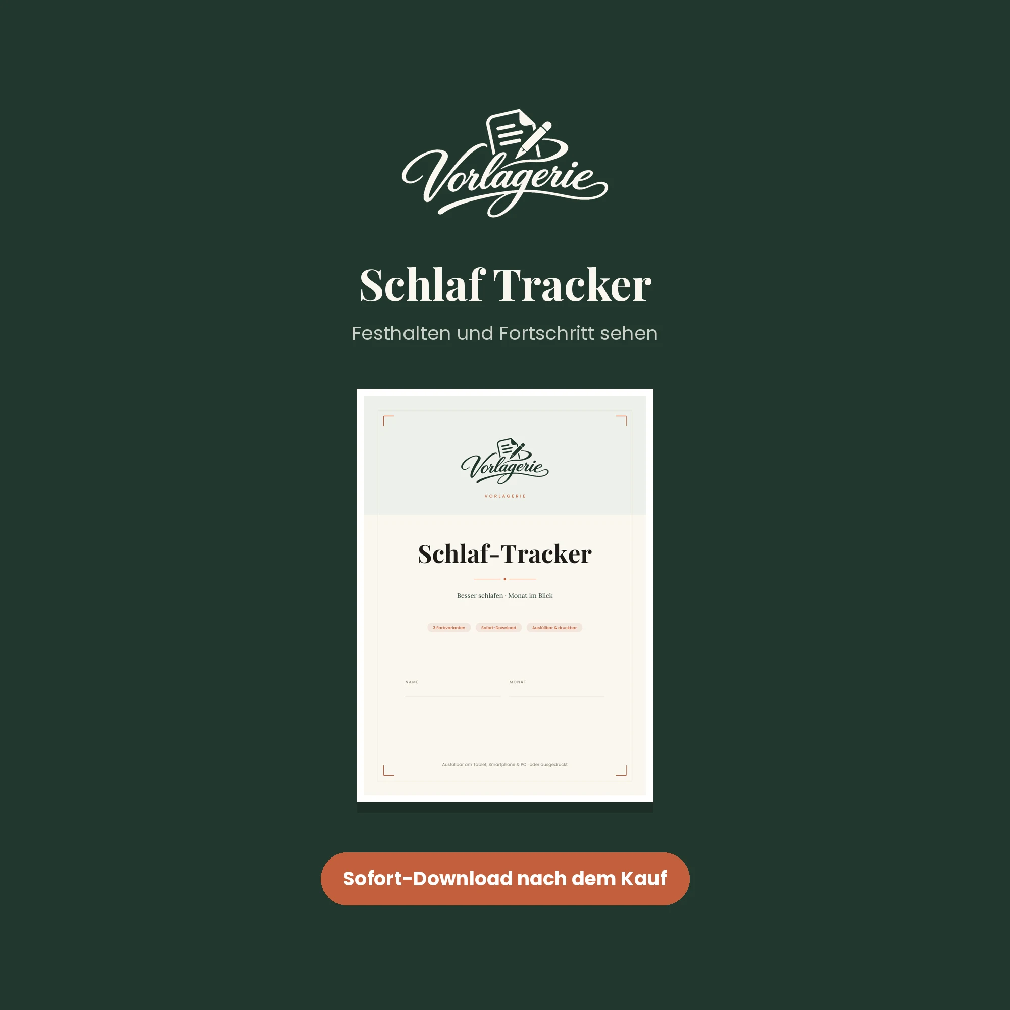 Schlaf-Tracker – Vorlagerie