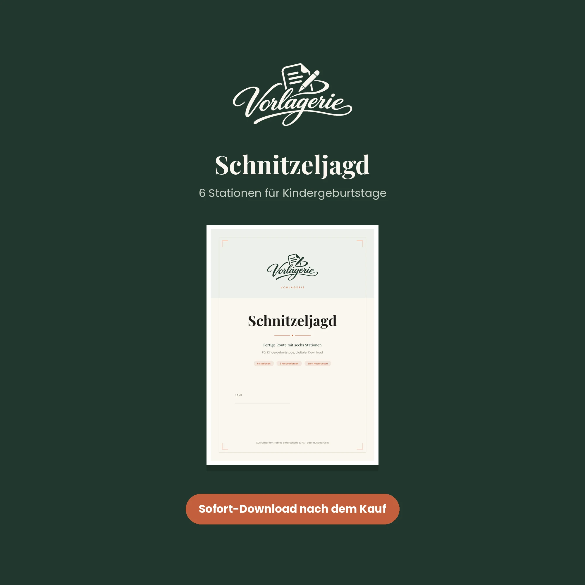 Schnitzeljagd – Vorlagerie