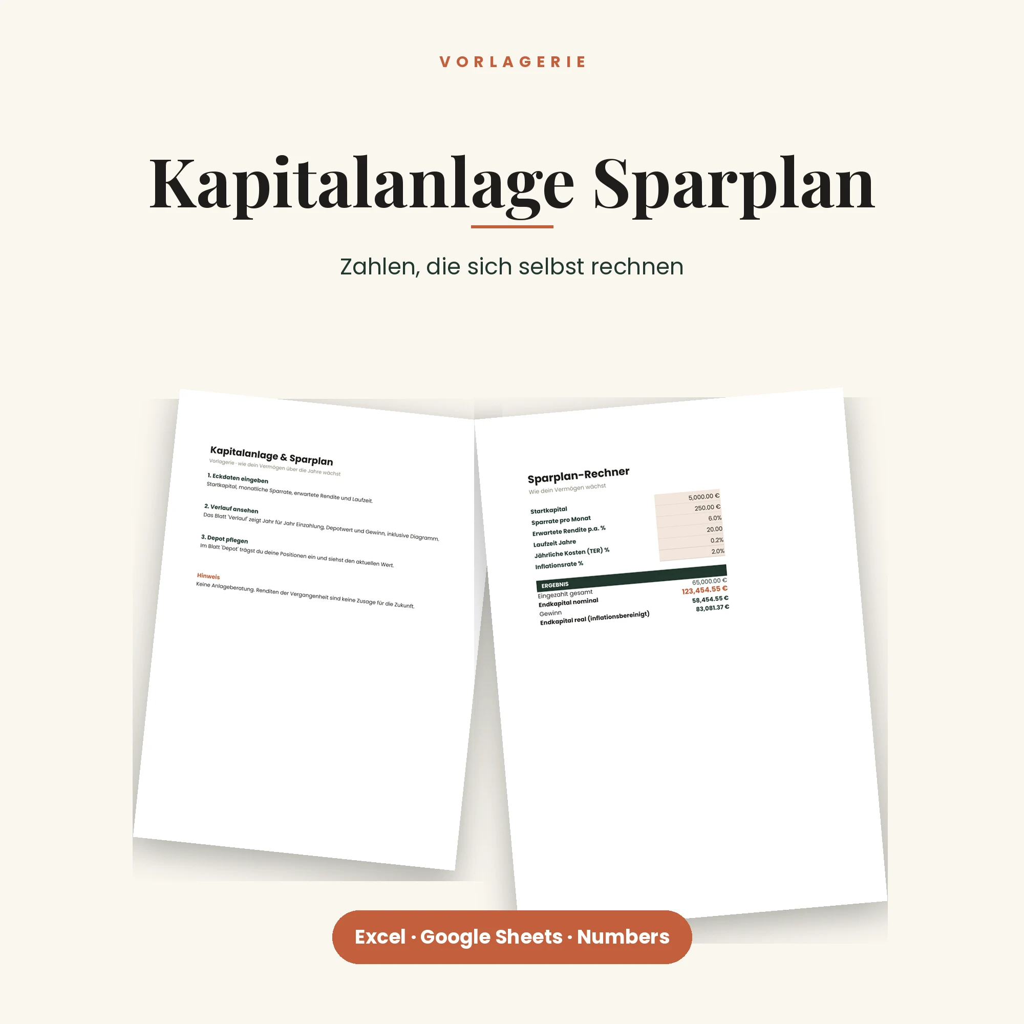 Kapitalanlage & Sparplan-Rechner – Titelbild