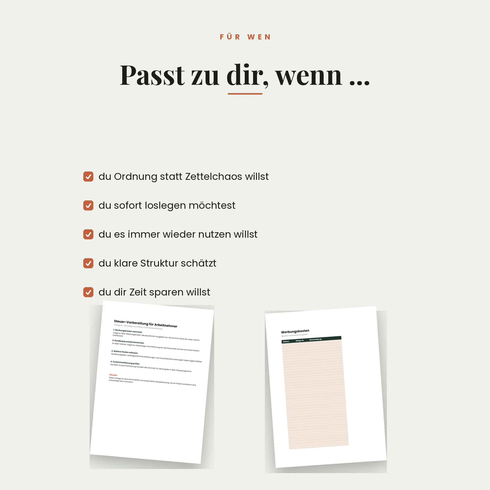 Steuer-Vorbereitung Arbeitnehmer – für wen die Vorlage passt