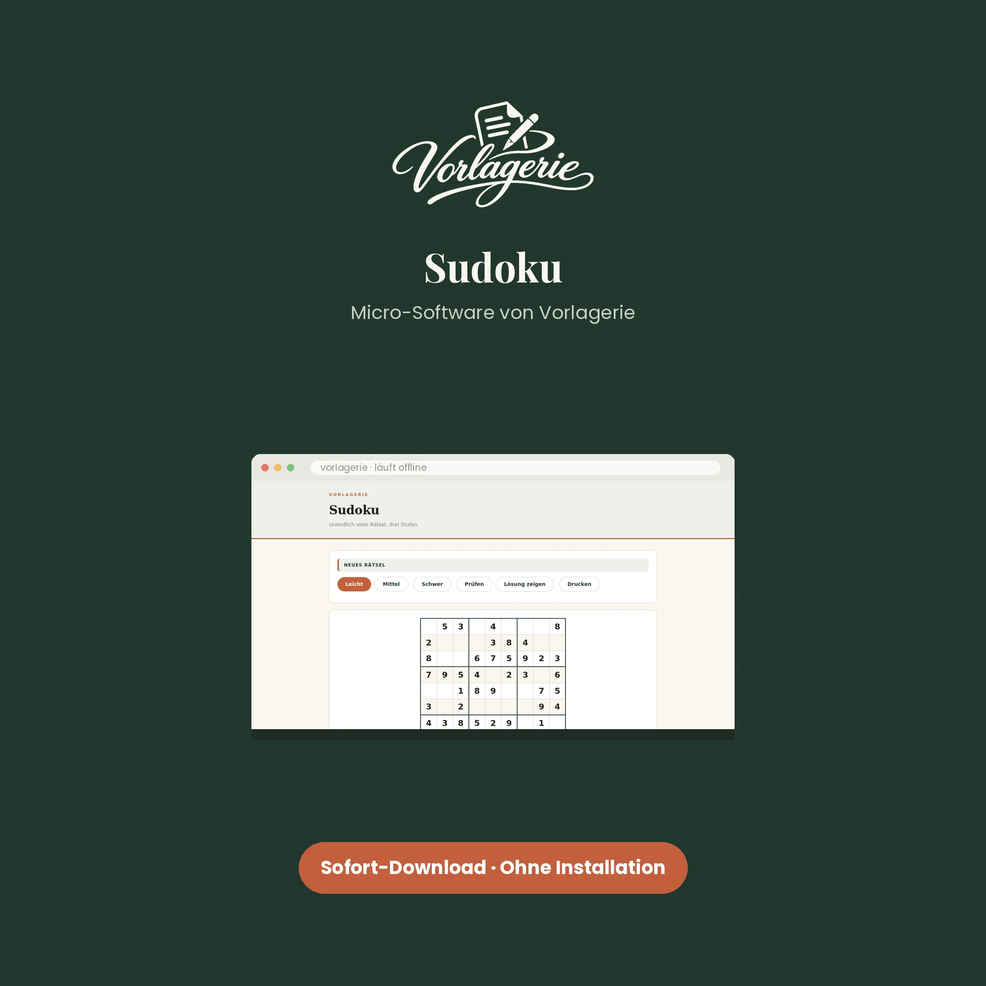 Sudoku – Vorlagerie