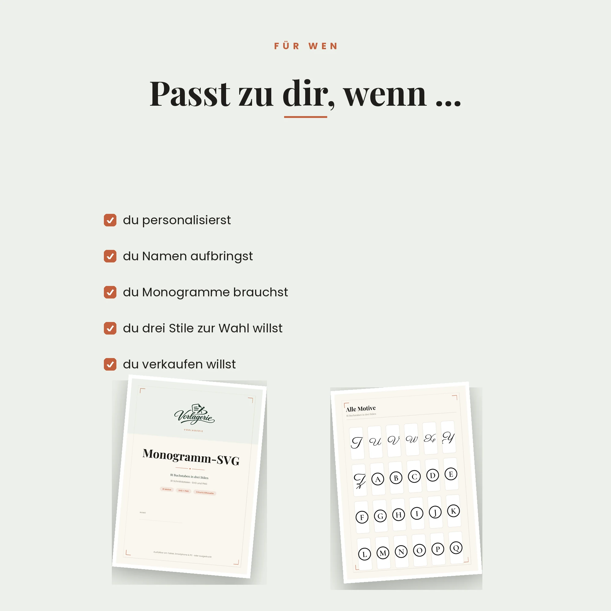Monogramm-SVG – für wen es passt
