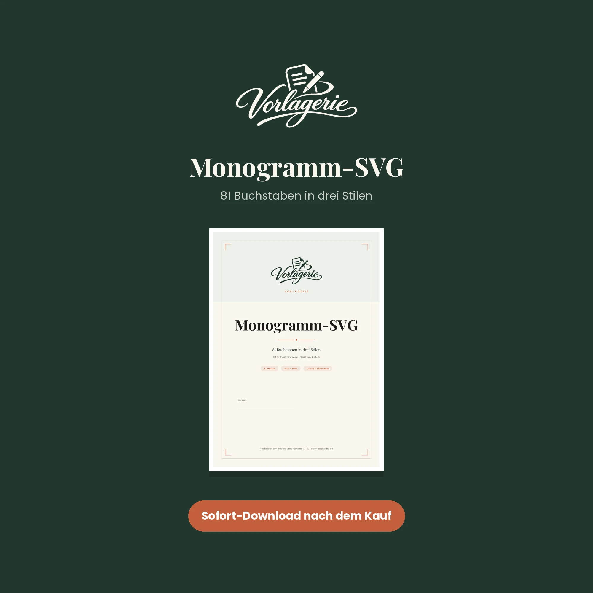 Monogramm-SVG – Vorlagerie