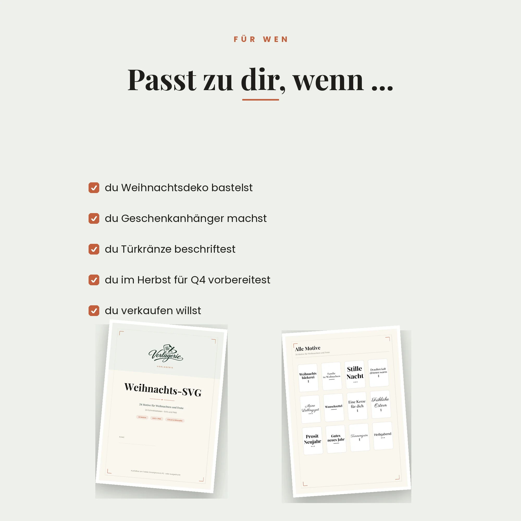 Weihnachts-SVG – für wen es passt