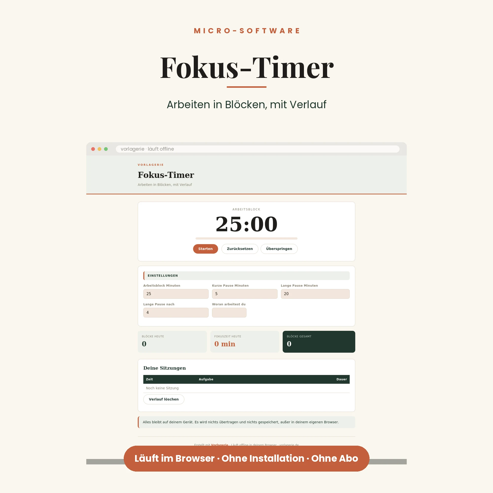 Fokus-Timer – Titelbild