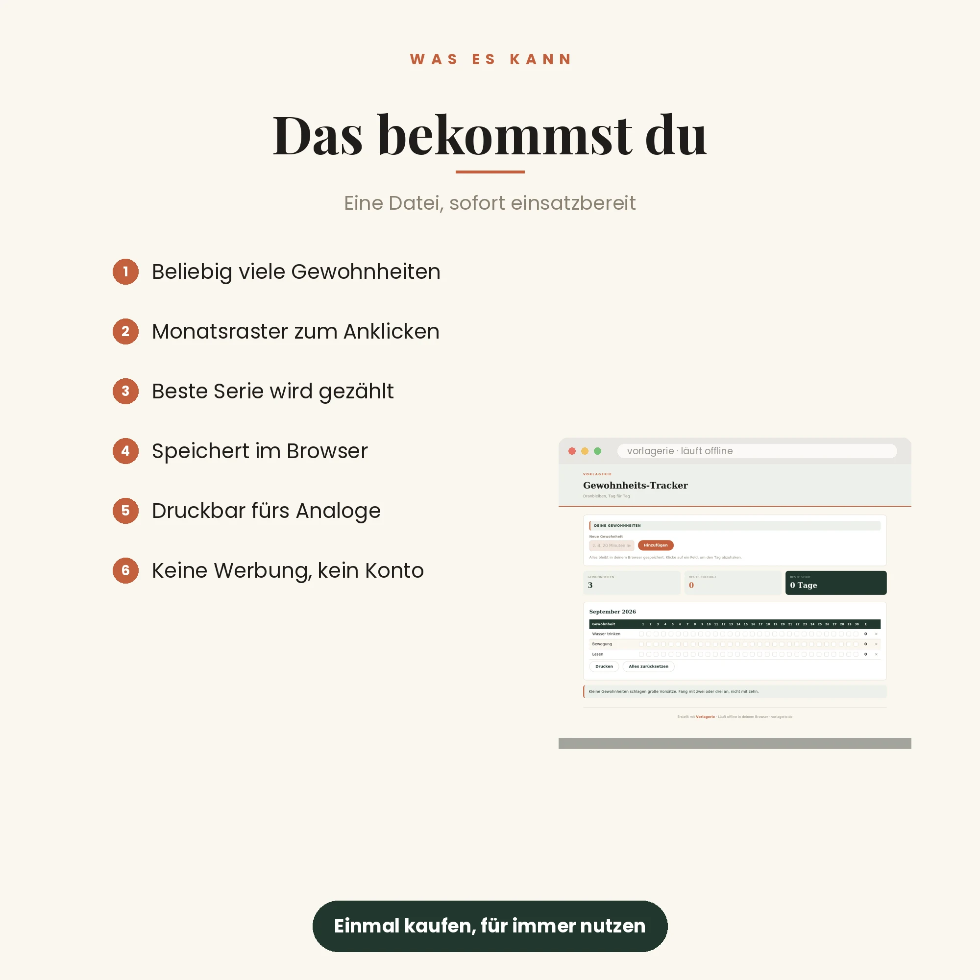 Gewohnheits-Tracker (Programm) – das kann das Programm