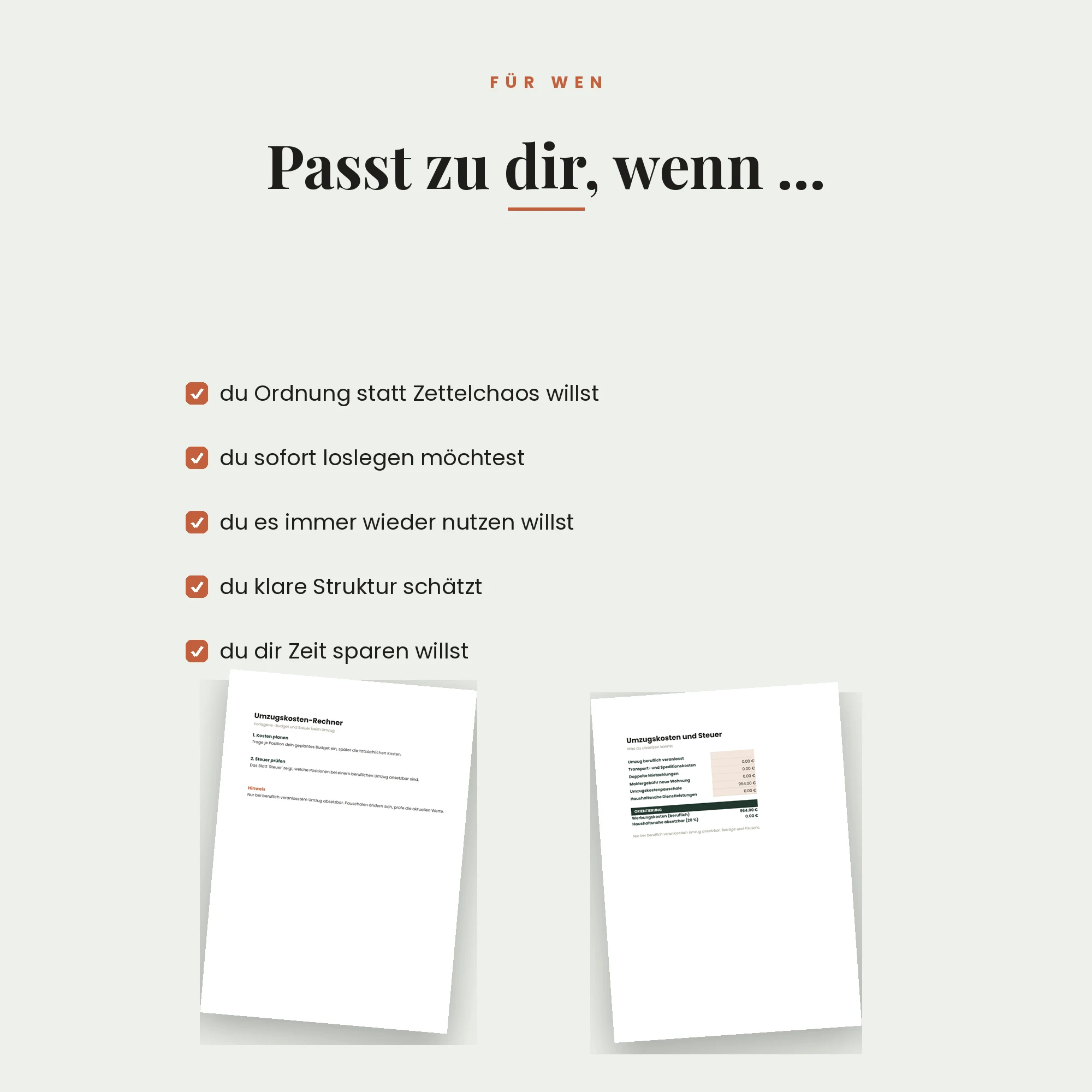 Umzugskosten-Rechner – für wen die Vorlage passt