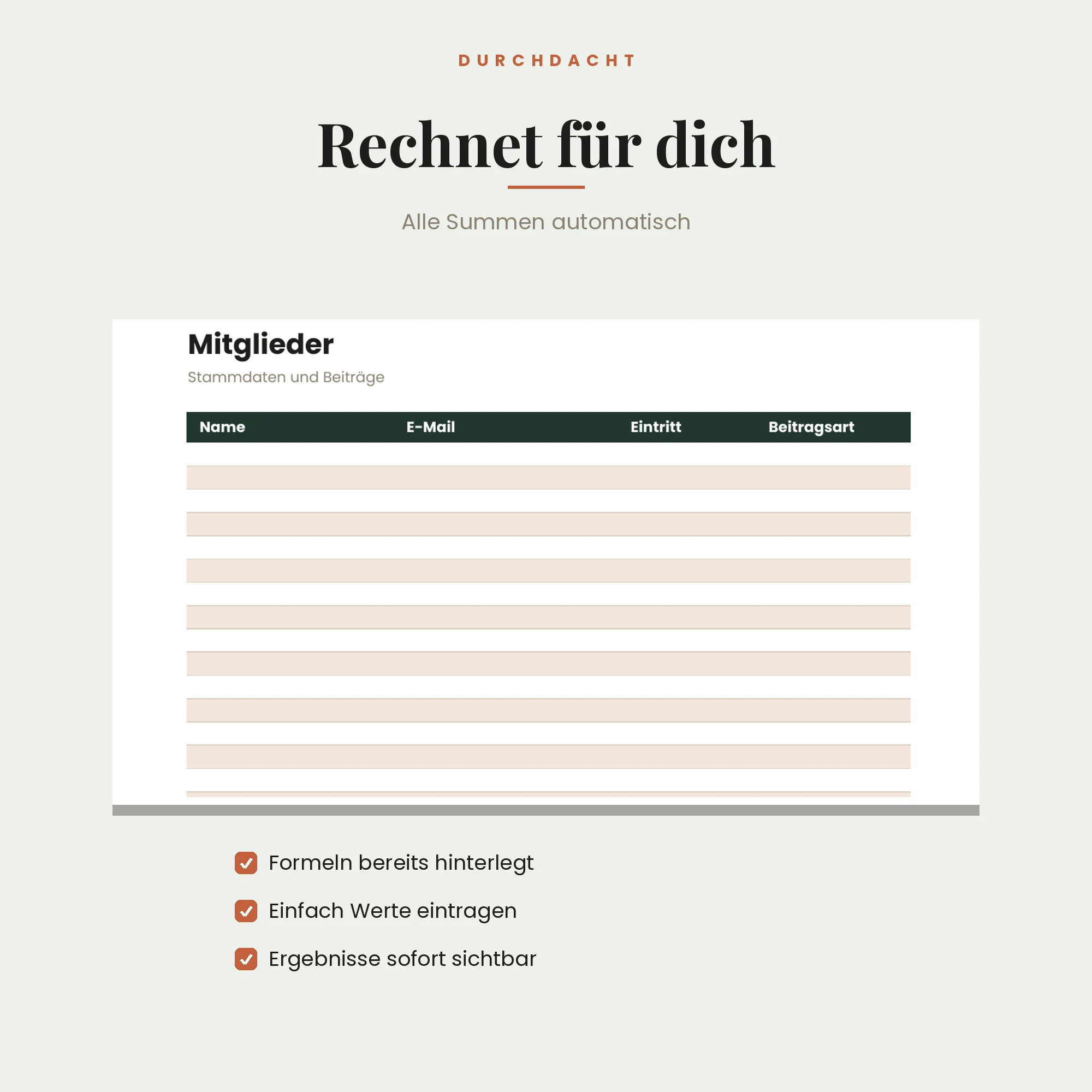 Verein · Kassenbuch & Mitglieder – Detailansicht