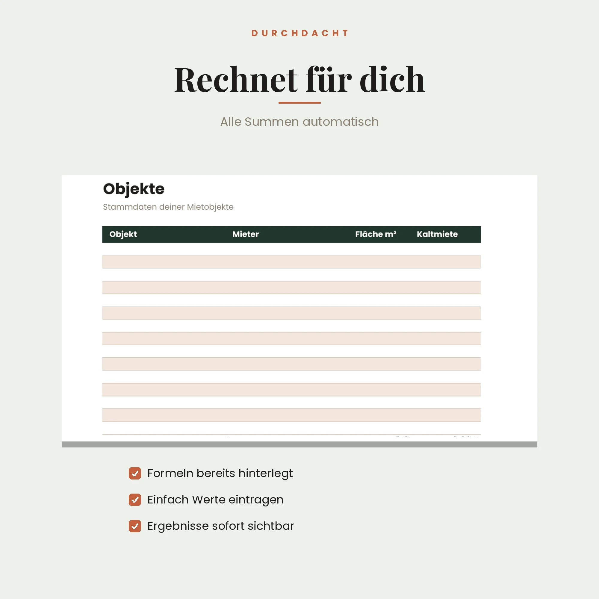 Vermieter-Tool Mietverwaltung – Detailansicht