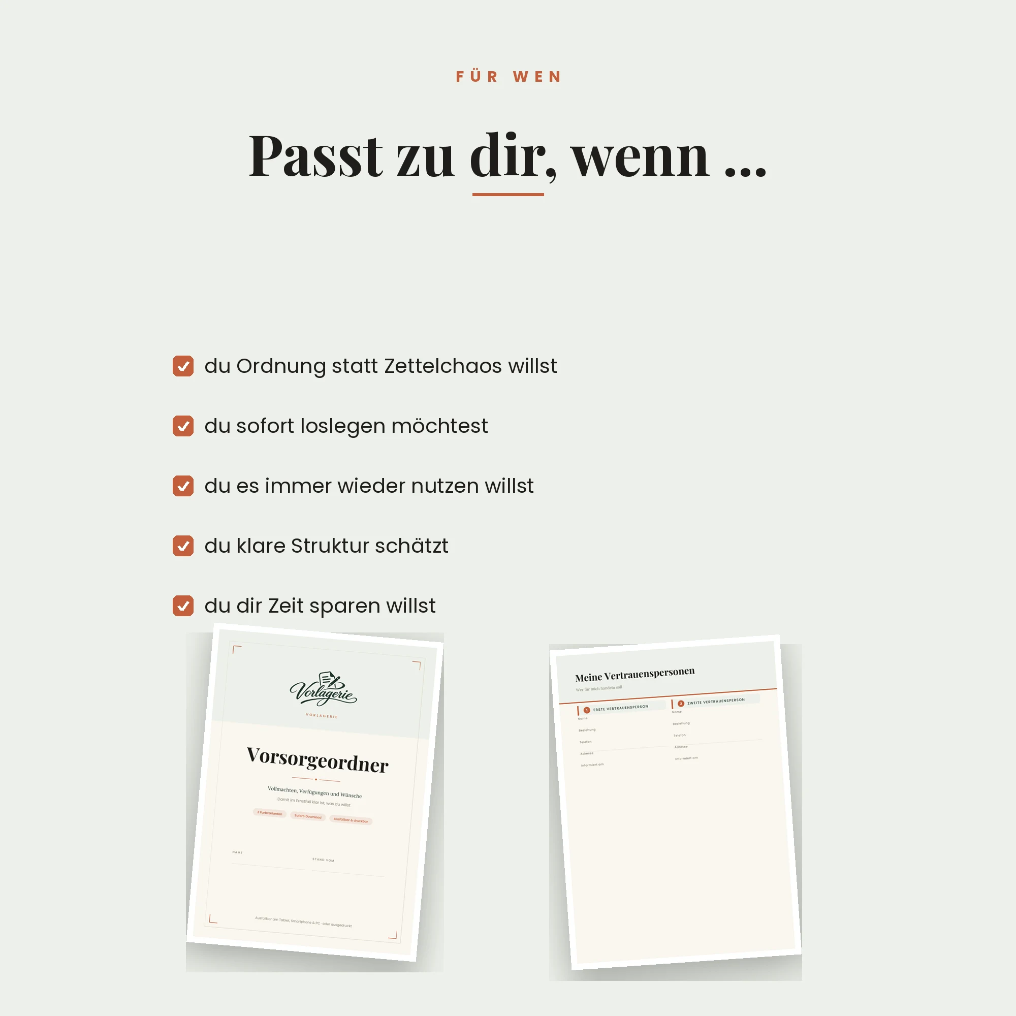 Vorsorgeordner Komplett – für wen die Vorlage passt