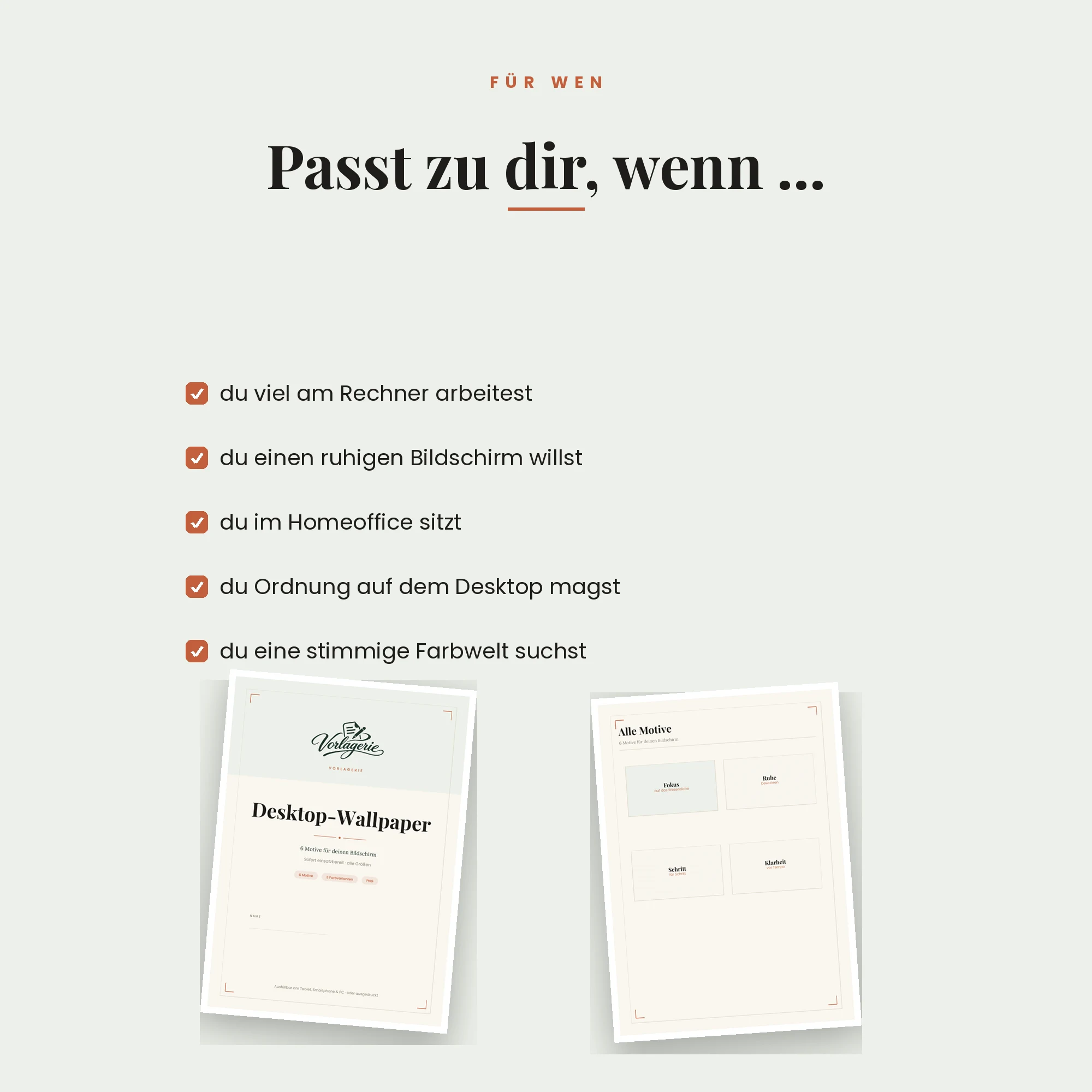Desktop-Wallpaper, 6 Motive – für wen es passt