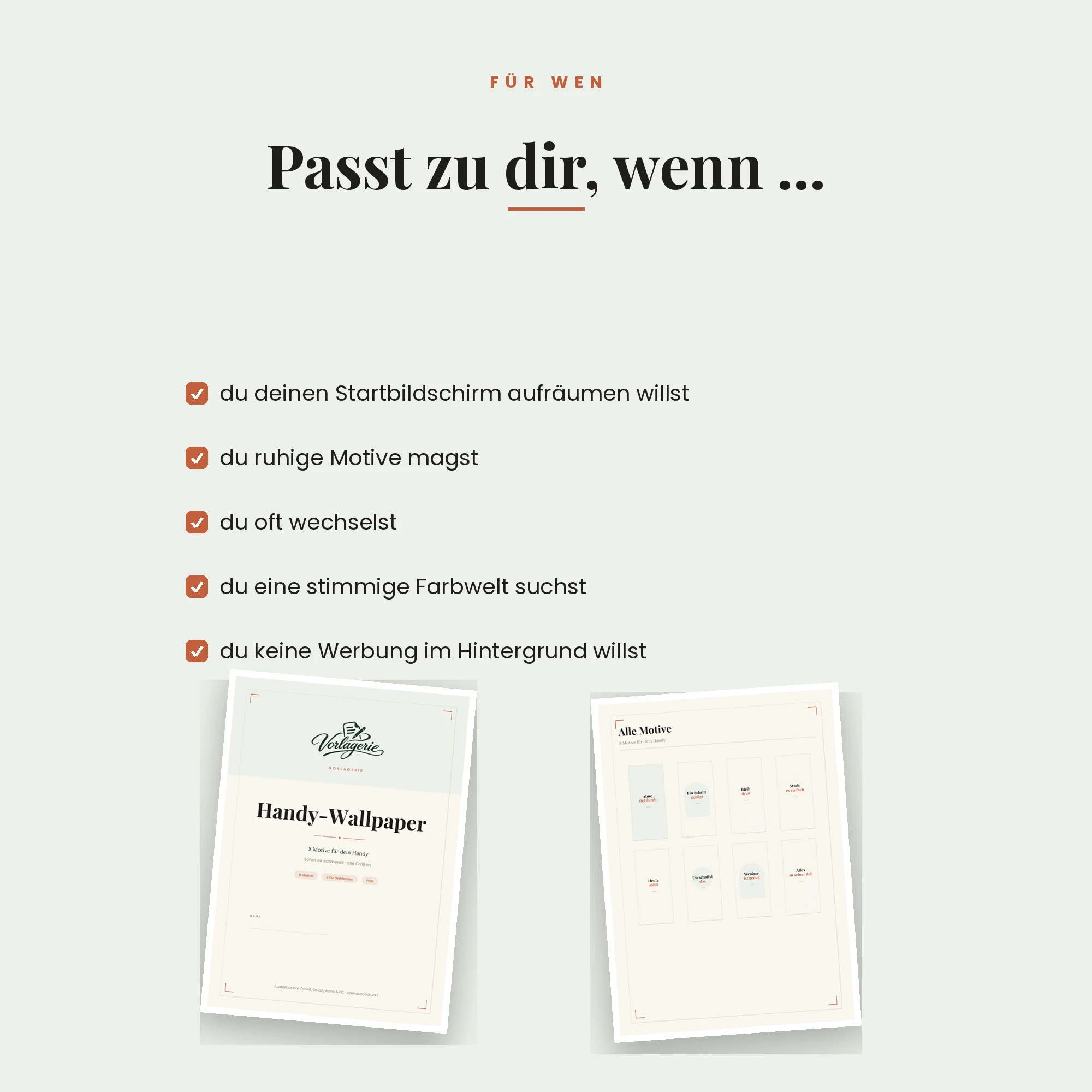 Handy-Wallpaper, 8 Motive – für wen es passt