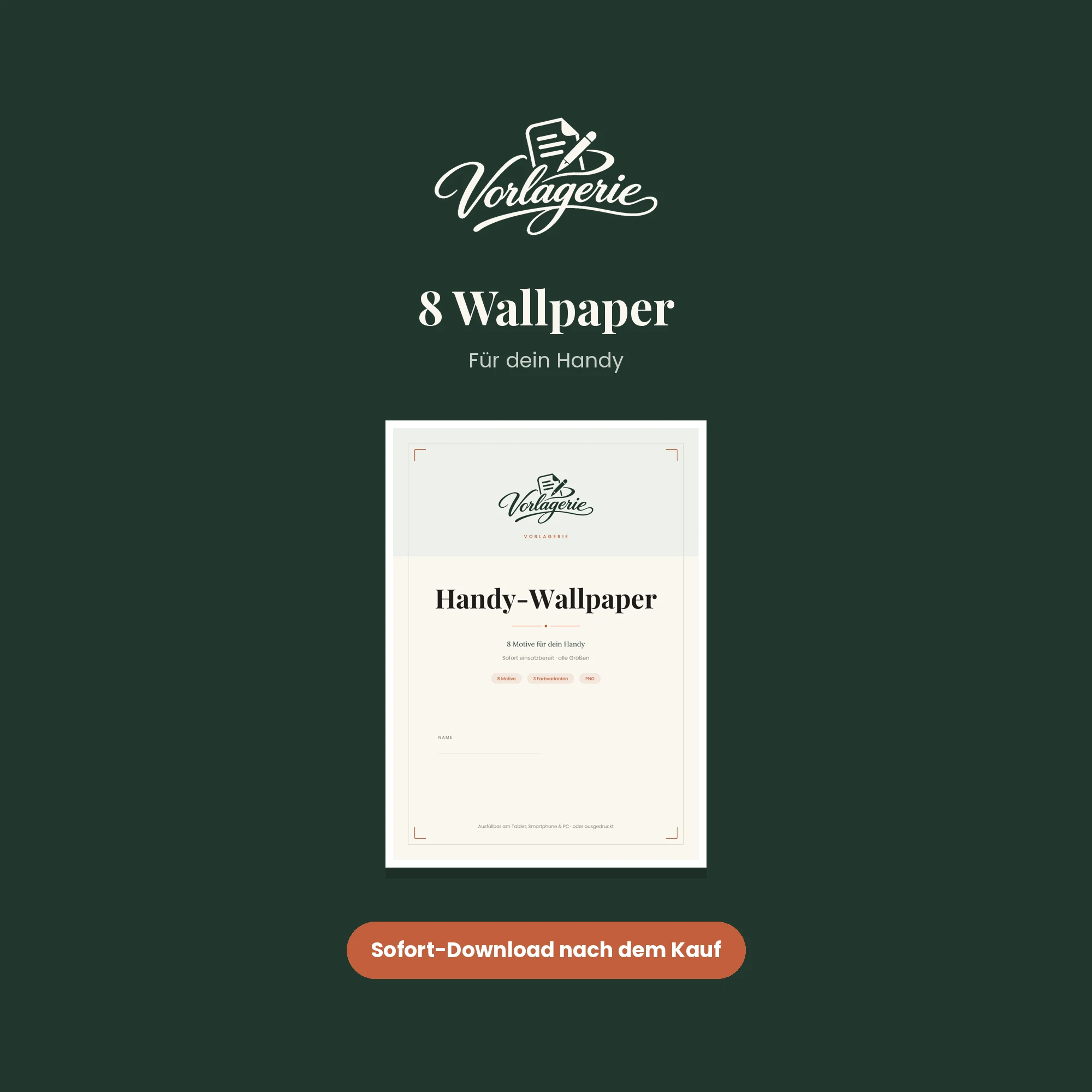 Handy-Wallpaper, 8 Motive – Vorlagerie