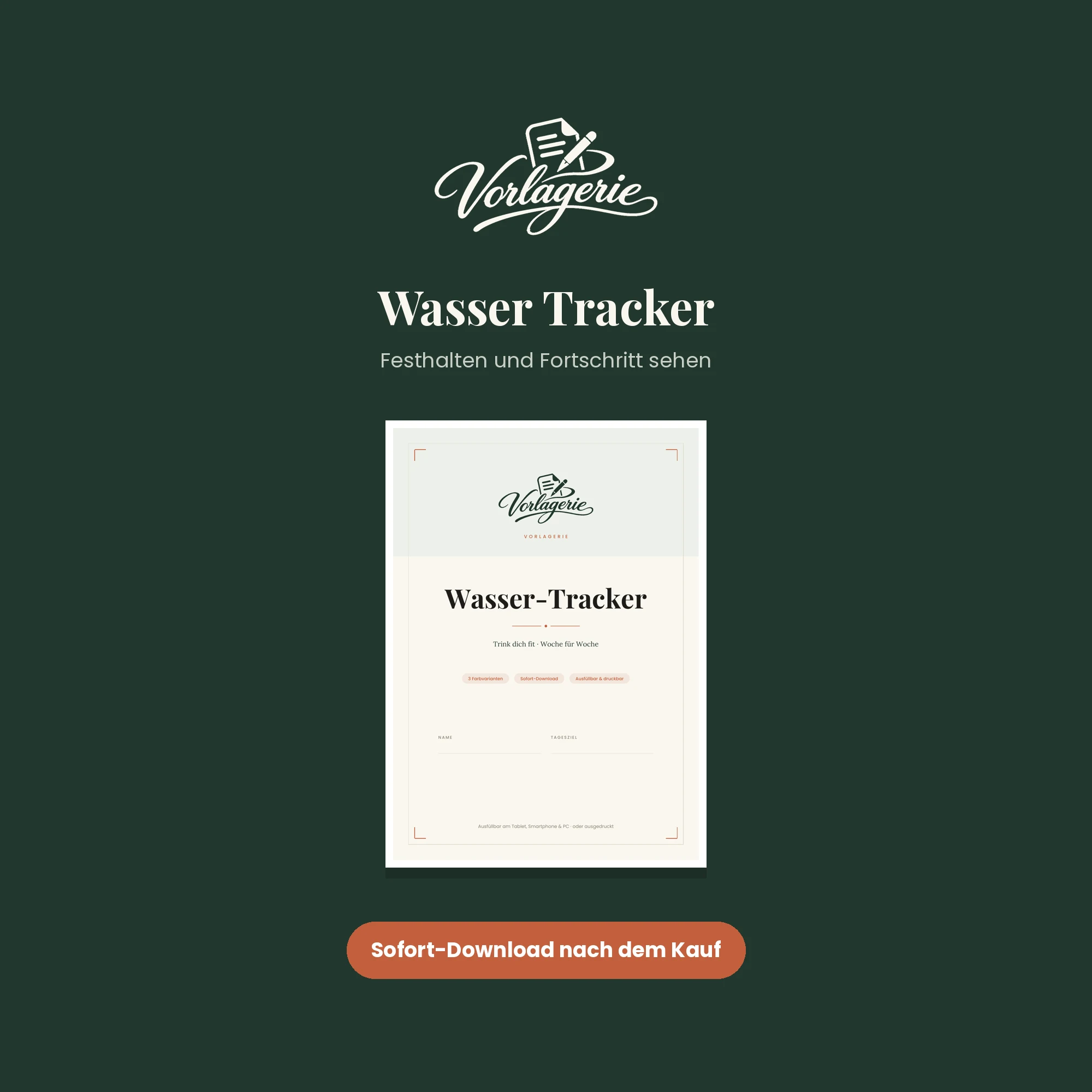 Wasser-Tracker – Vorlagerie