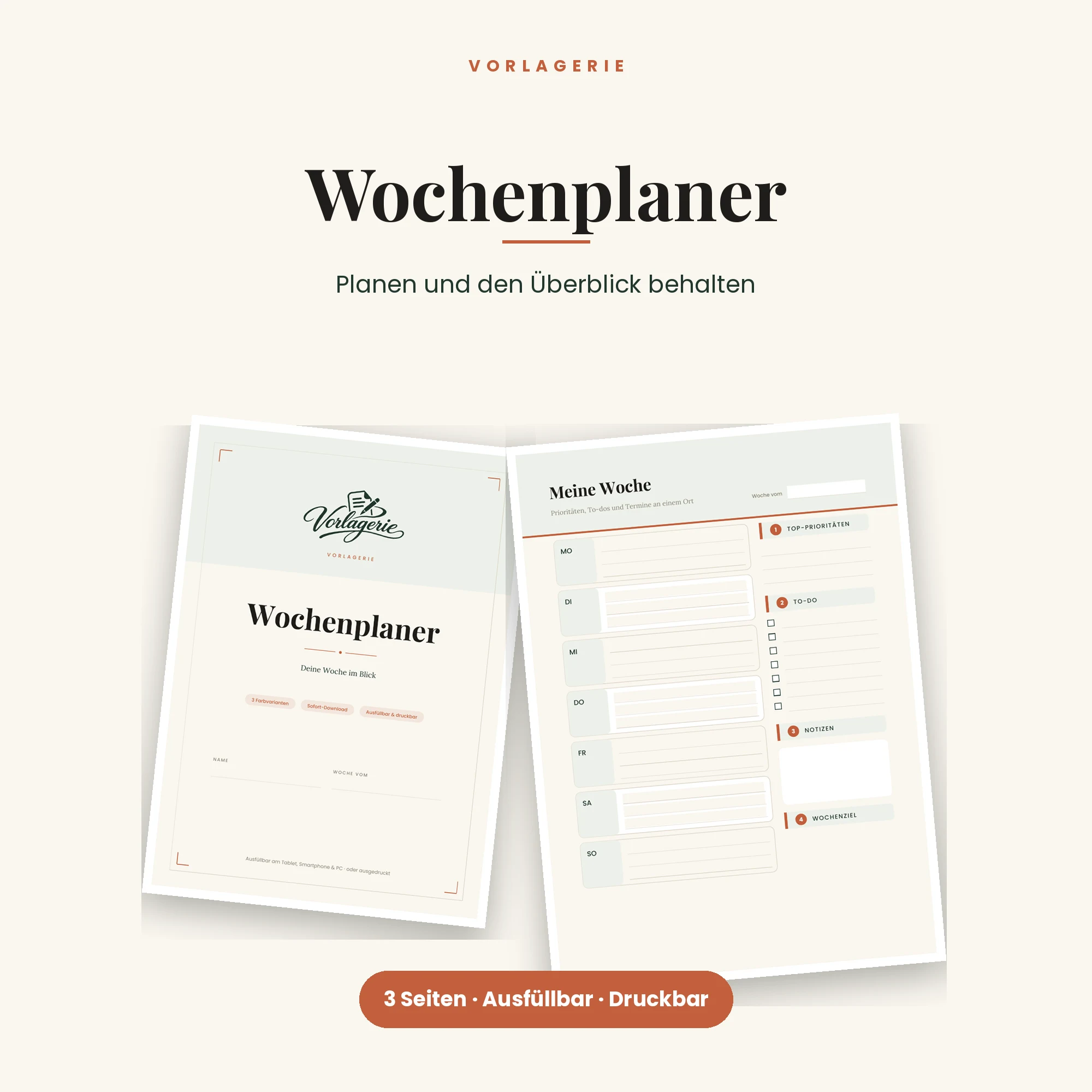 Wochenplaner – Titelbild