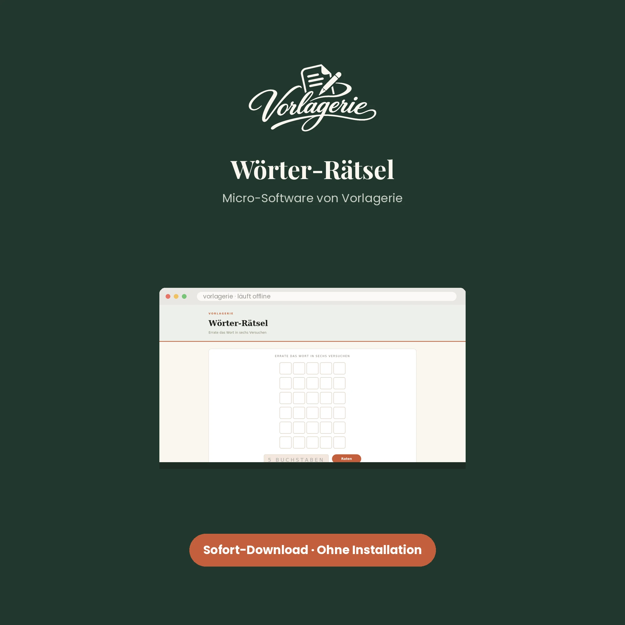 Wörter-Rätsel – Vorlagerie
