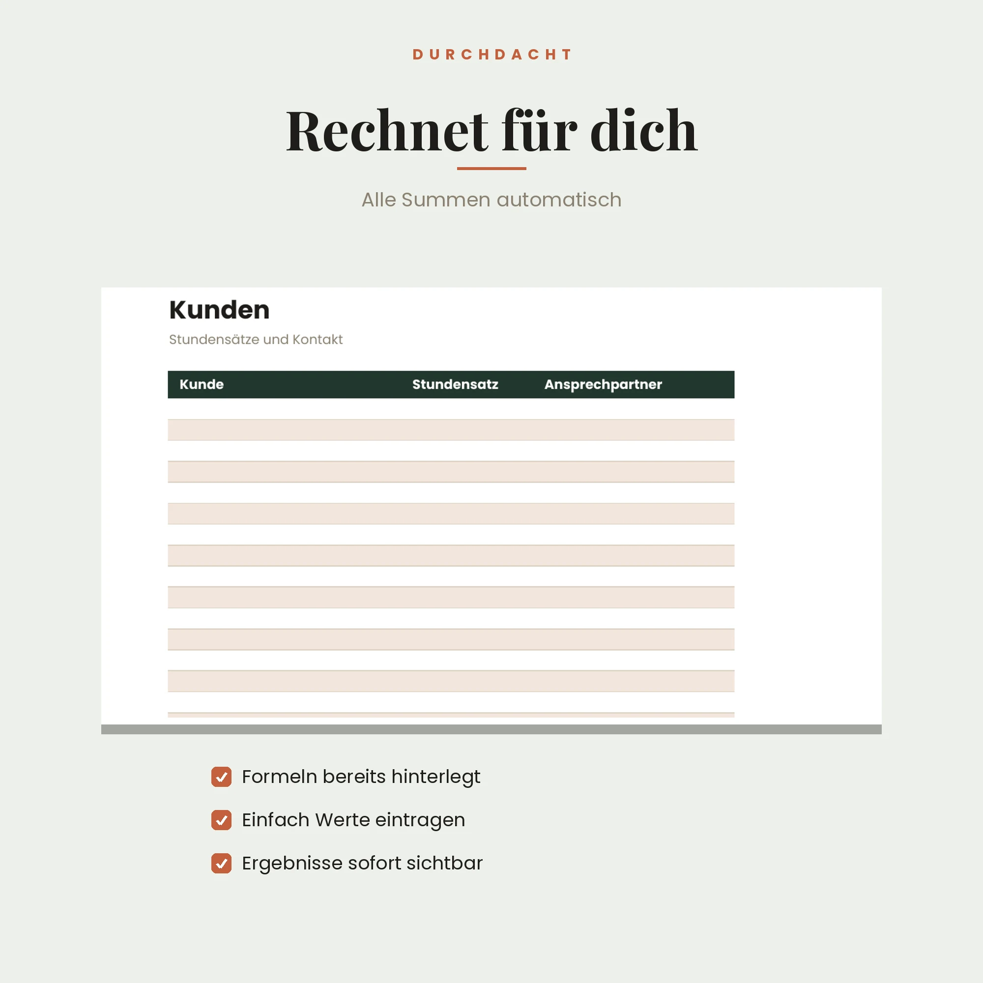 Freelancer Zeiterfassung & Abrechnung – Detailansicht