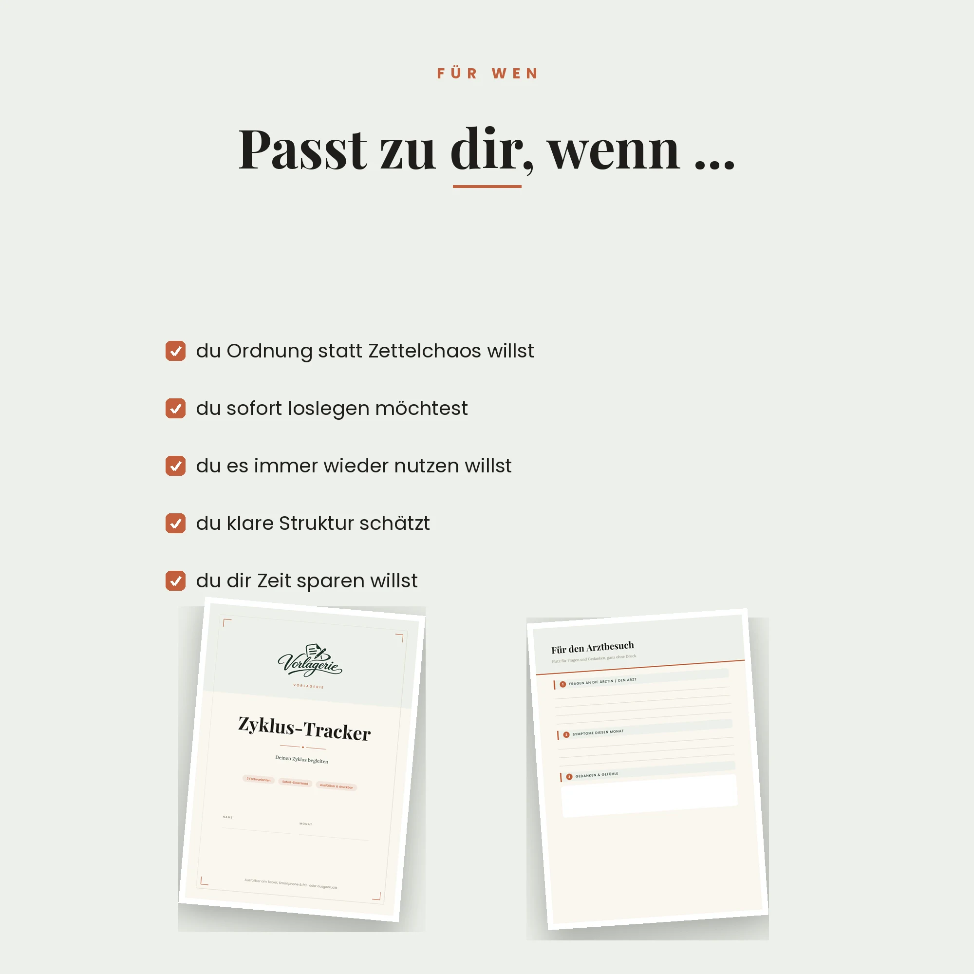Zyklus-Tracker & Kinderwunsch-Journal – für wen die Vorlage passt